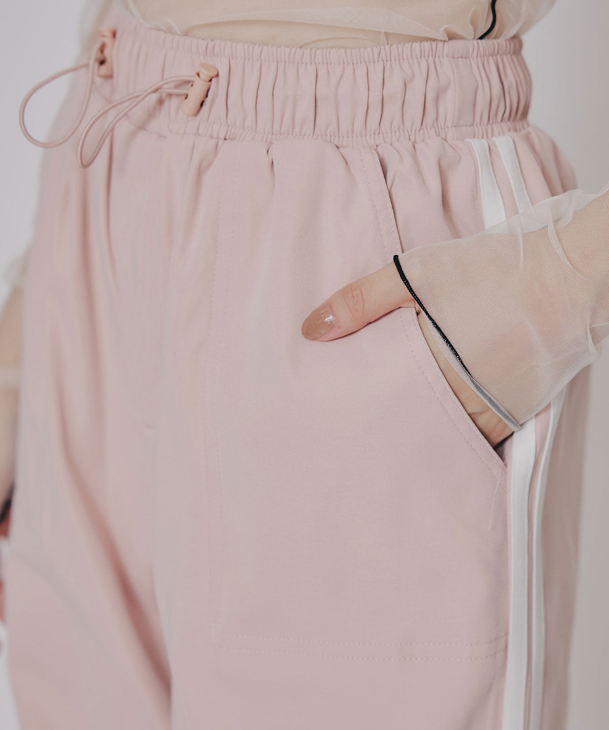 REDYAZEL「サイドリボンラインパラシュートパンツ」|その他|