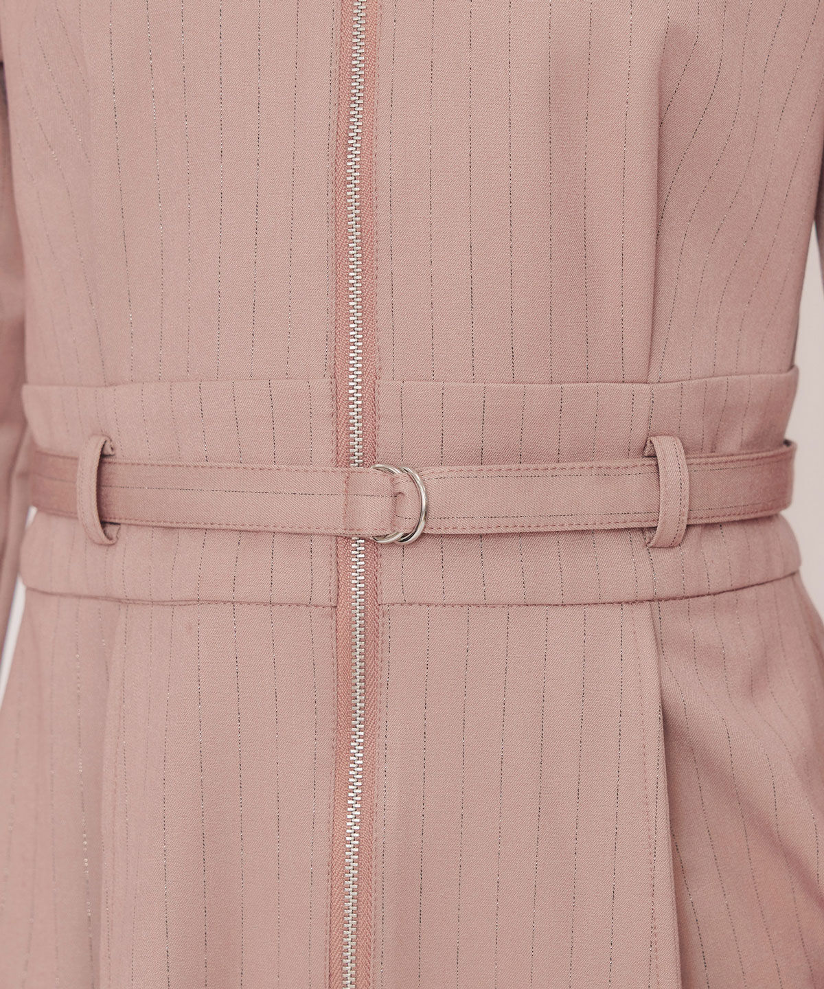 REDYAZEL「フロントZIPストライプロングワンピース」|ワンピース|