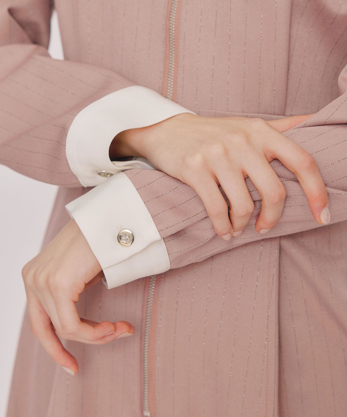 REDYAZEL「フロントZIPストライプロングワンピース」|ワンピース|