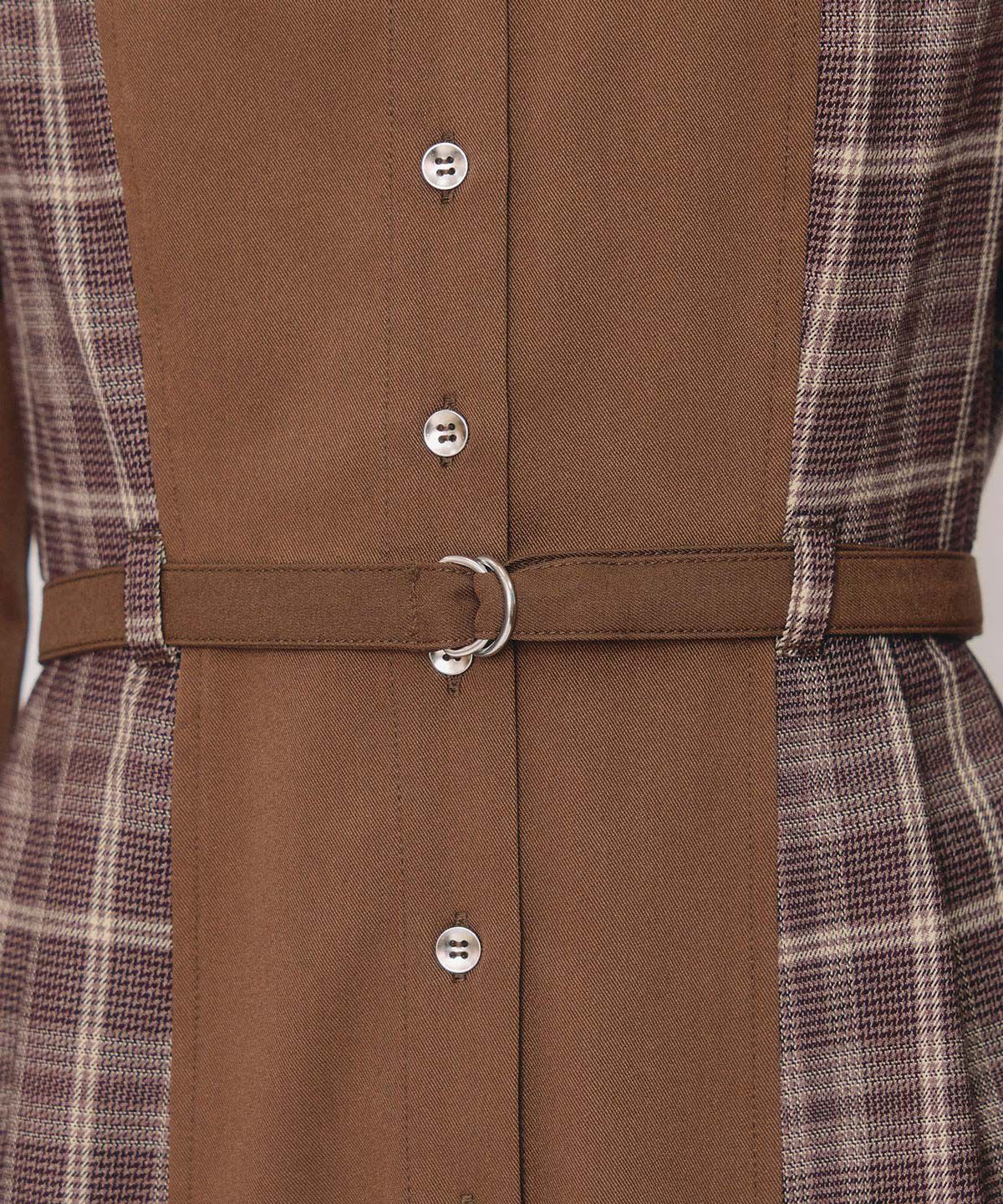 REDYAZEL「チェックパネルロングワンピース」|ワンピース|