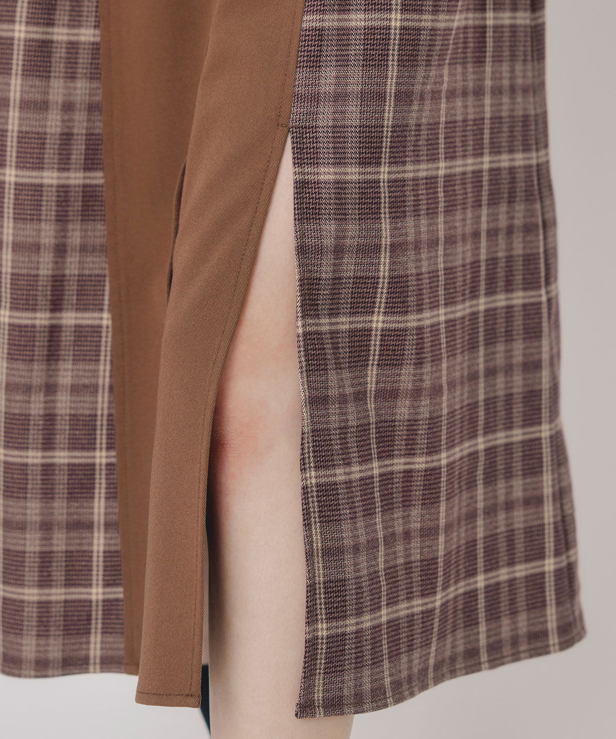 REDYAZEL「チェックパネルロングワンピース」|ワンピース|