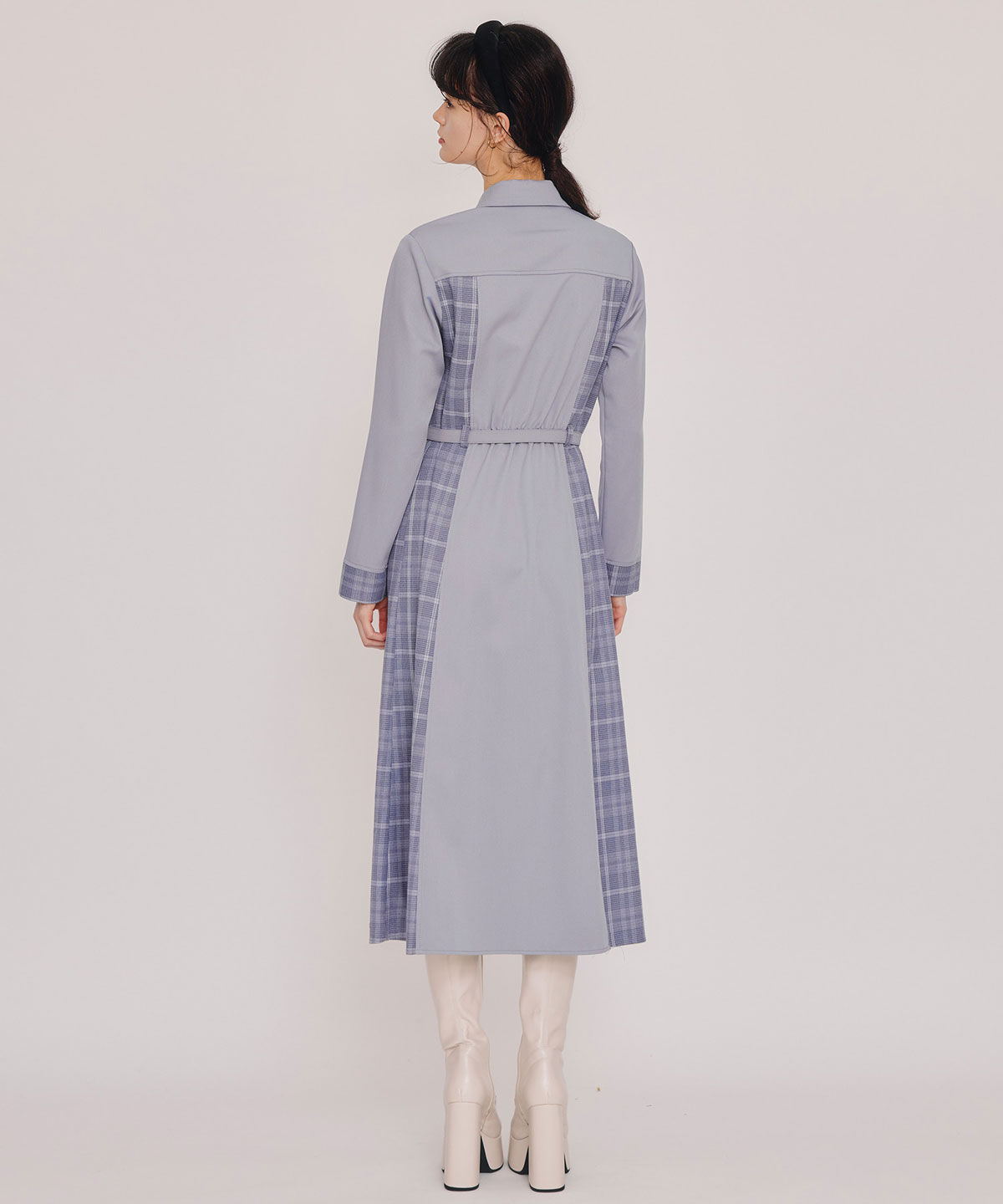 REDYAZEL「チェックパネルロングワンピース」|ワンピース|