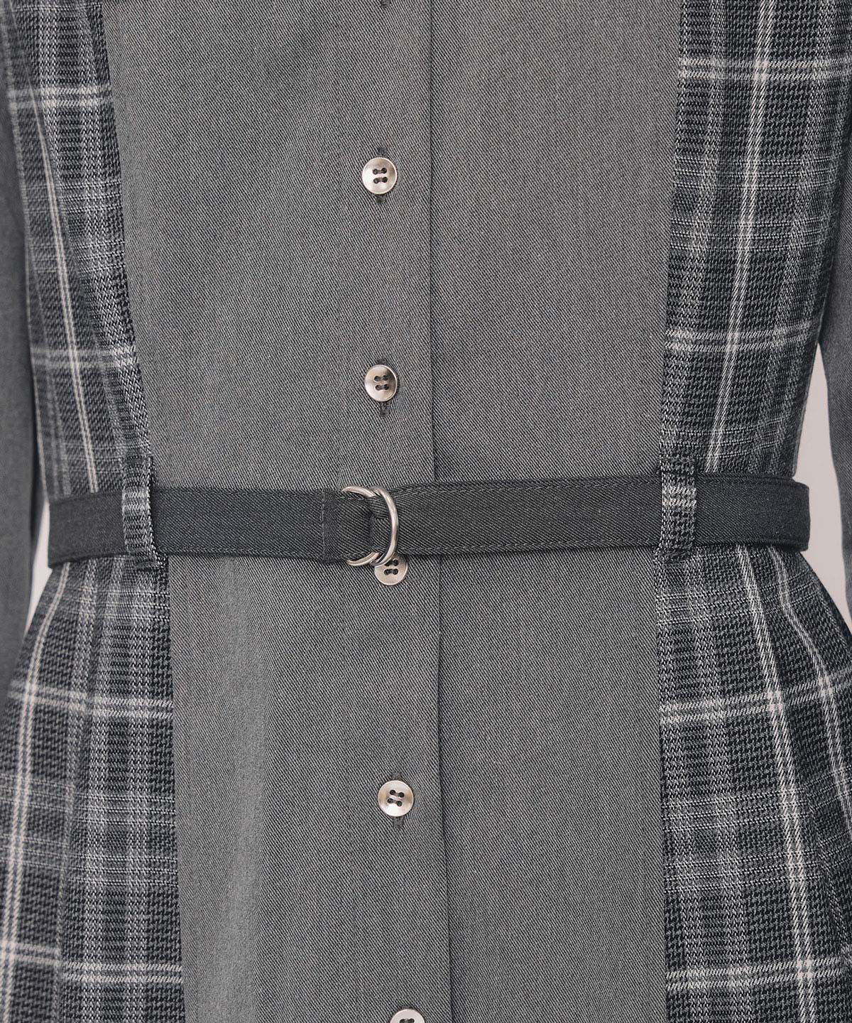 REDYAZEL「チェックパネルロングワンピース」|ワンピース|