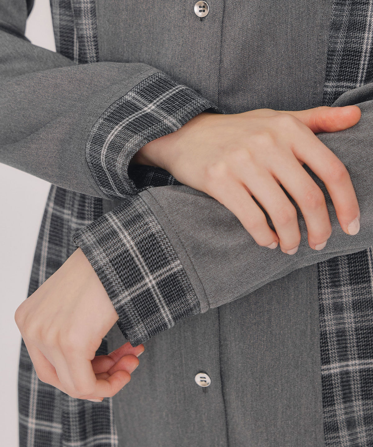 REDYAZEL「チェックパネルロングワンピース」|ワンピース|