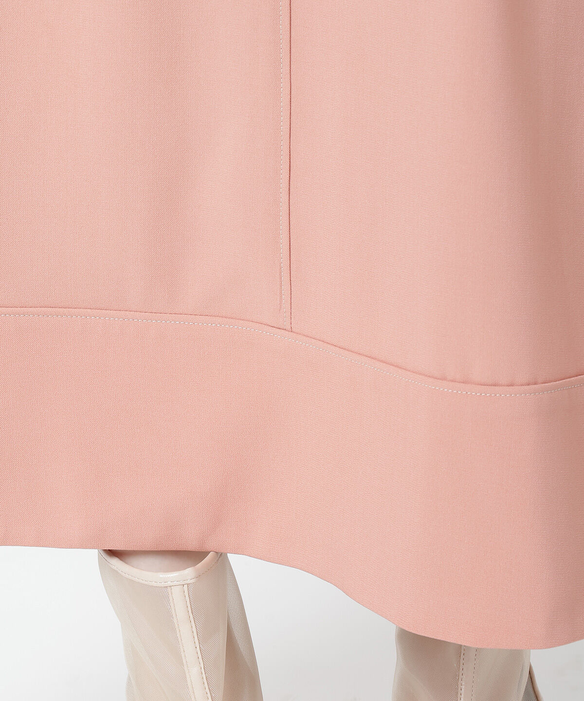 WILLSELECTION「配色ステッチボリューム袖ワンピース」|ワンピース|