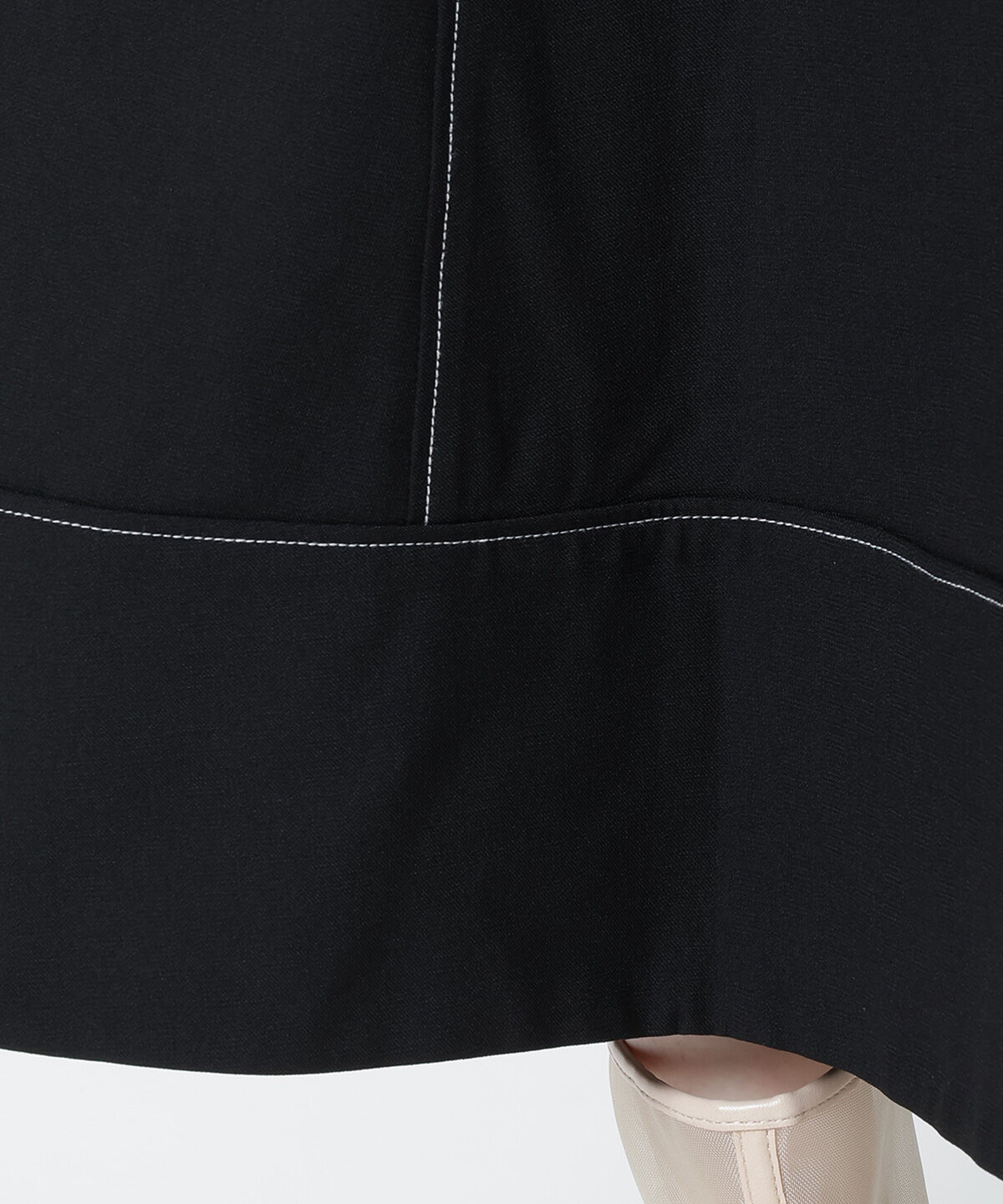 WILLSELECTION「配色ステッチボリューム袖ワンピース」|ワンピース|