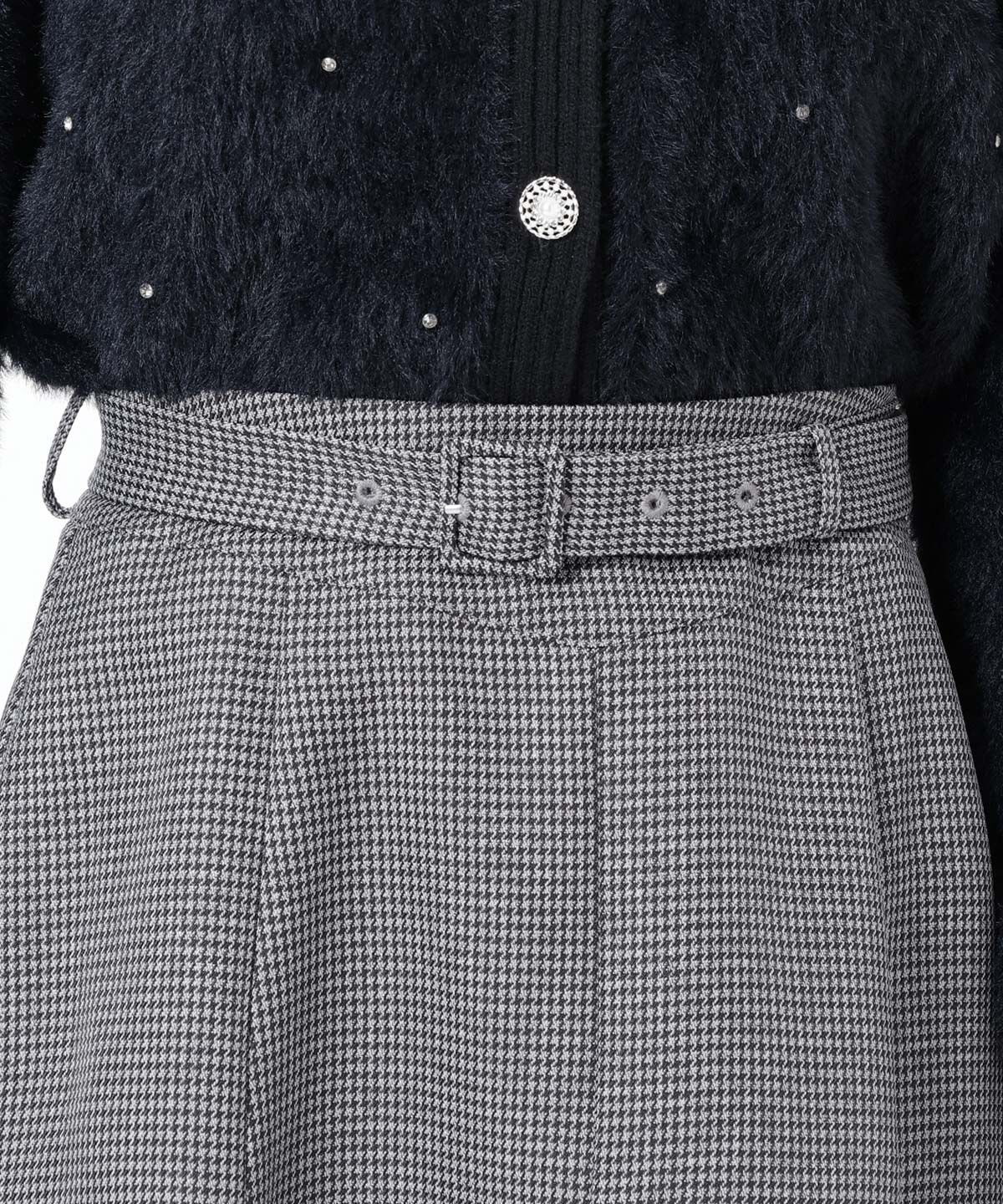 WILLSELECTION「グレンチェックフレアスカート」|フレア|