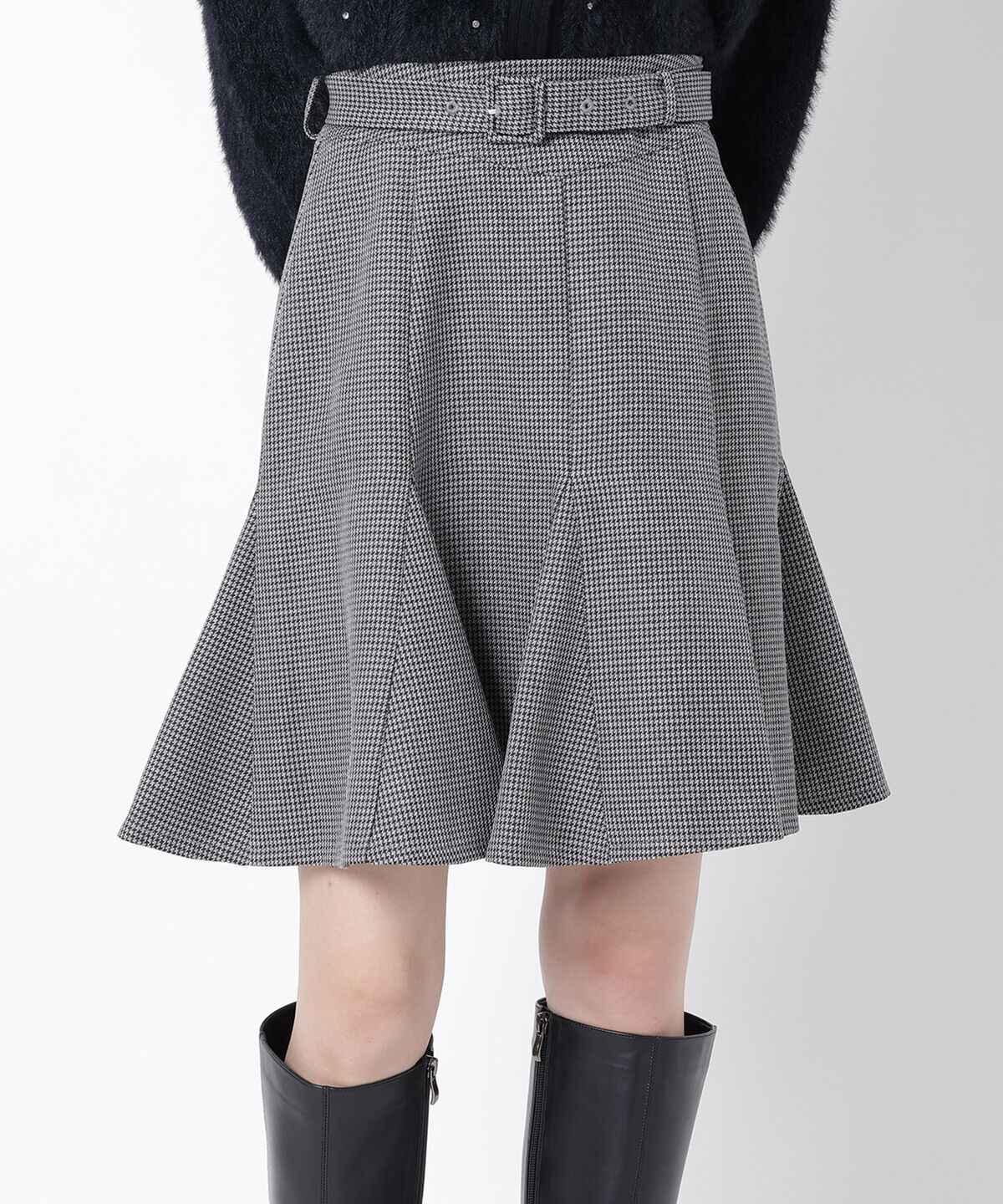 WILLSELECTION「グレンチェックフレアスカート」|フレア|