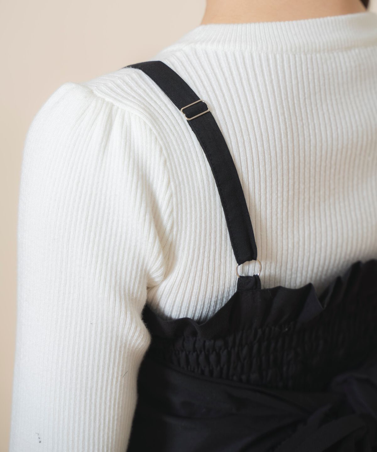 WILLSELECTION「フラワーチュールビスチェ付きニット」|ニット・セーター|