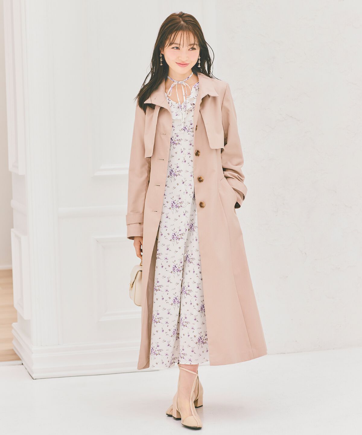 WILLSELECTION「スタンドカラーシングルトレンチコート」|トレンチコート|