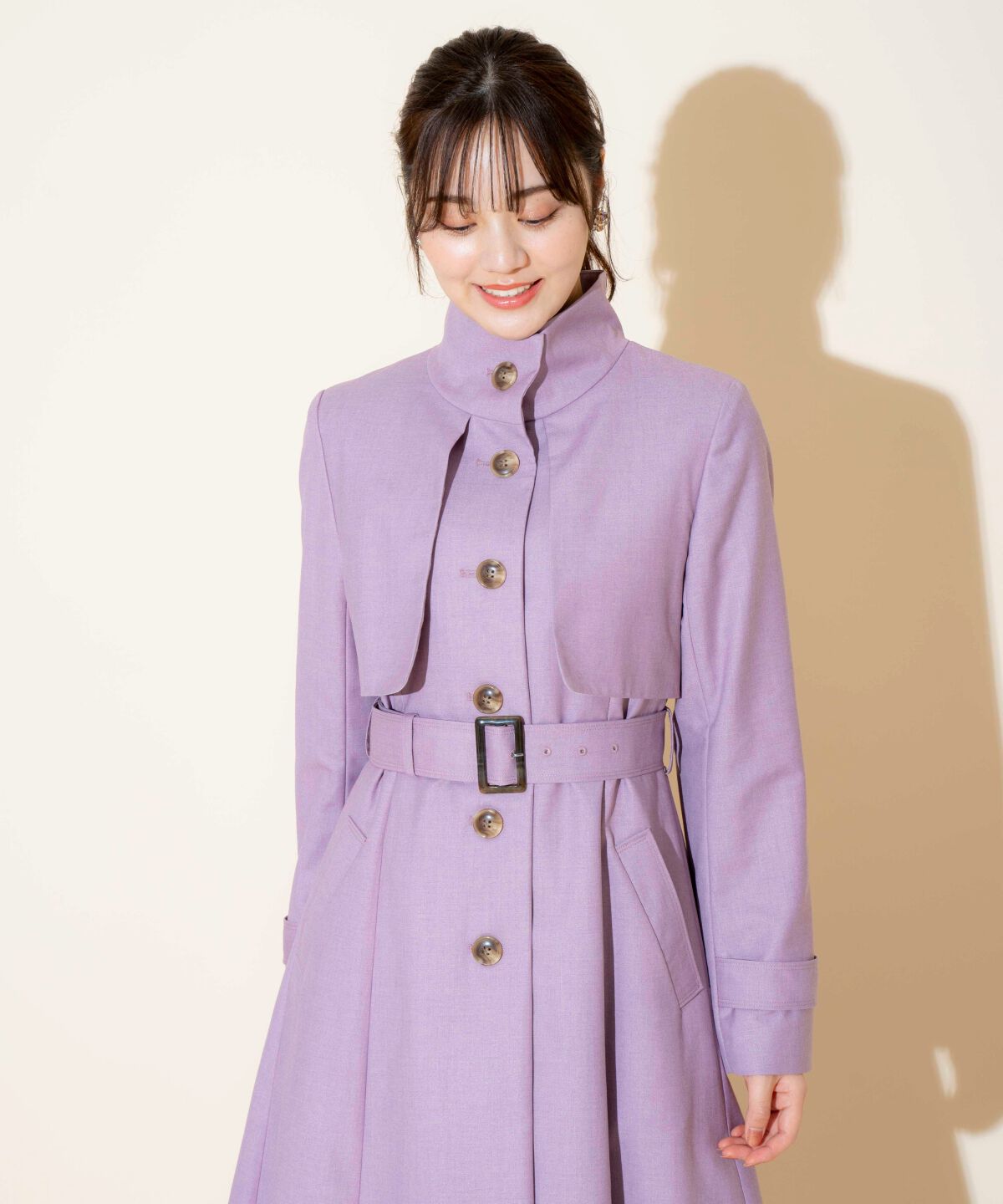 WILLSELECTION「スタンドカラーシングルトレンチコート」|トレンチコート|