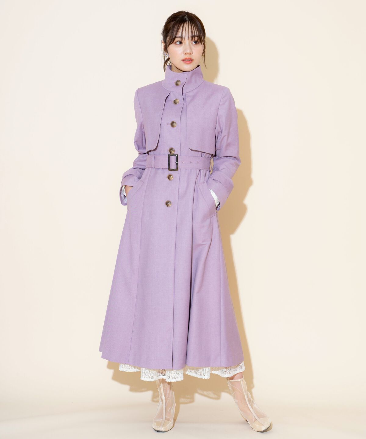 WILLSELECTION「スタンドカラーシングルトレンチコート」|トレンチコート|