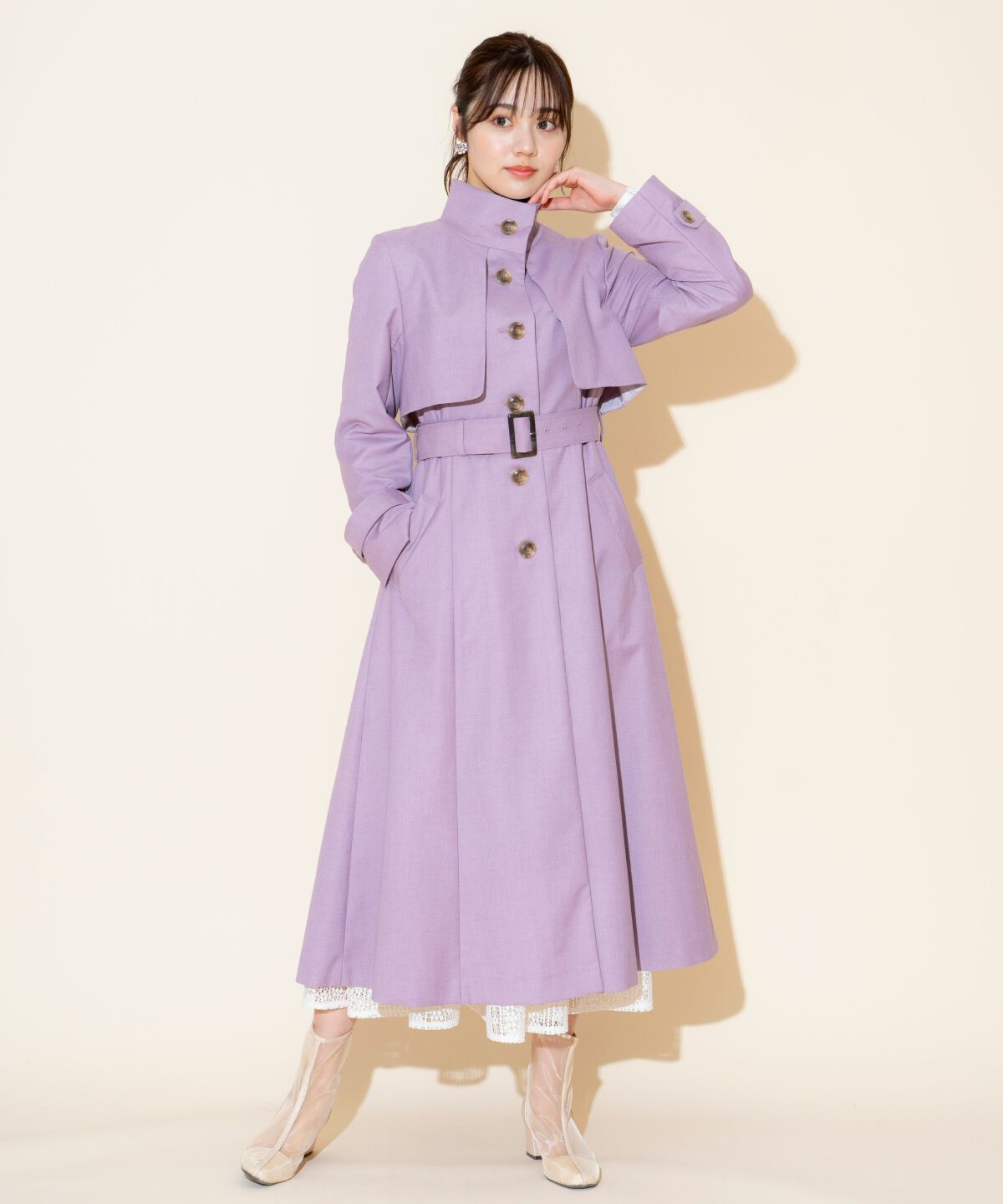 WILLSELECTION「スタンドカラーシングルトレンチコート」|トレンチコート|