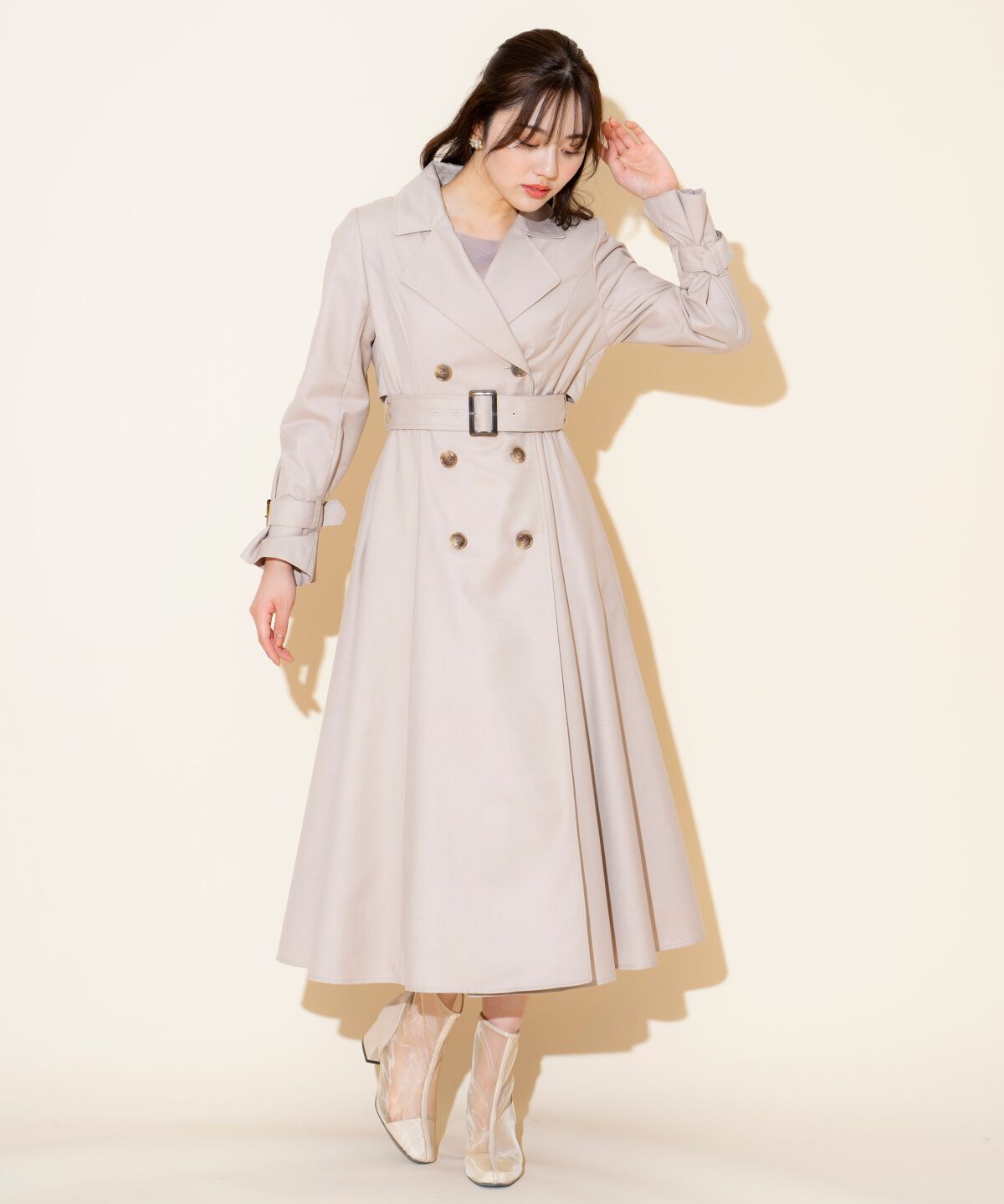 WILLSELECTION「Wボタンスプリングコート」|トレンチコート|