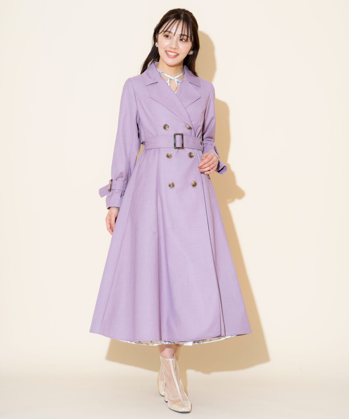 WILLSELECTION「Wボタンスプリングコート」|トレンチコート|