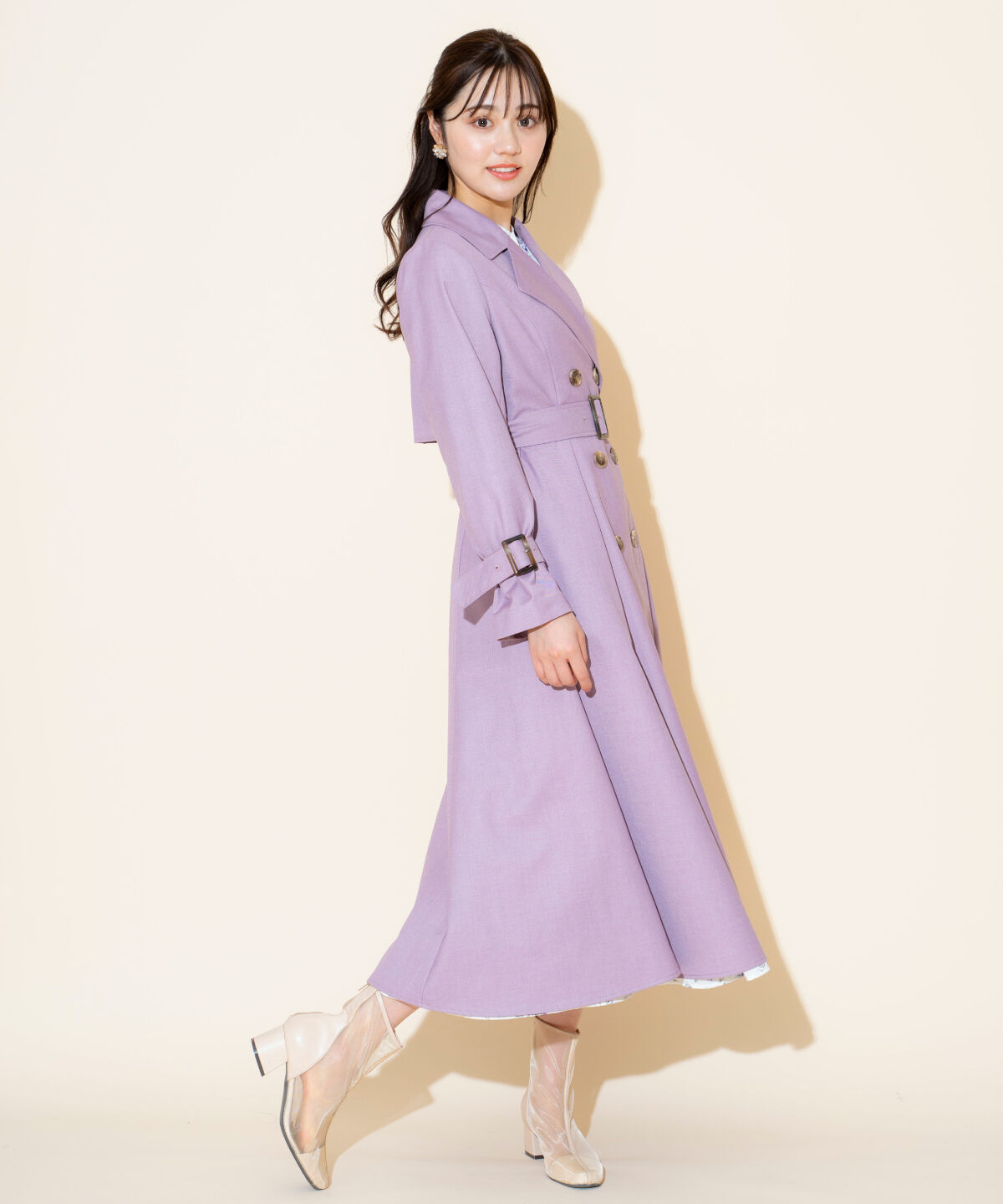 WILLSELECTION「Wボタンスプリングコート」|トレンチコート|