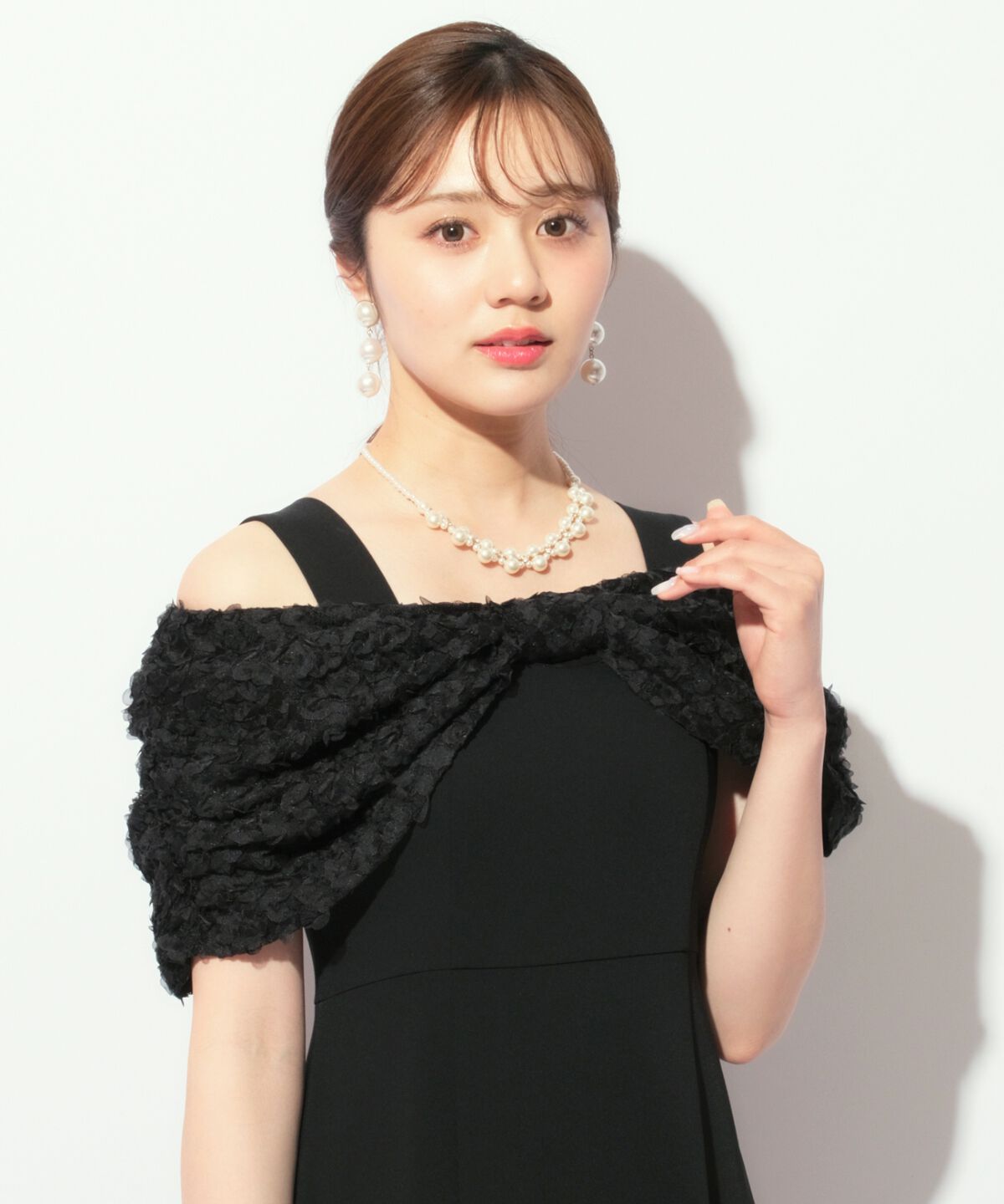 WILLSELECTION「リボンオフショルドレス」|ドレス|