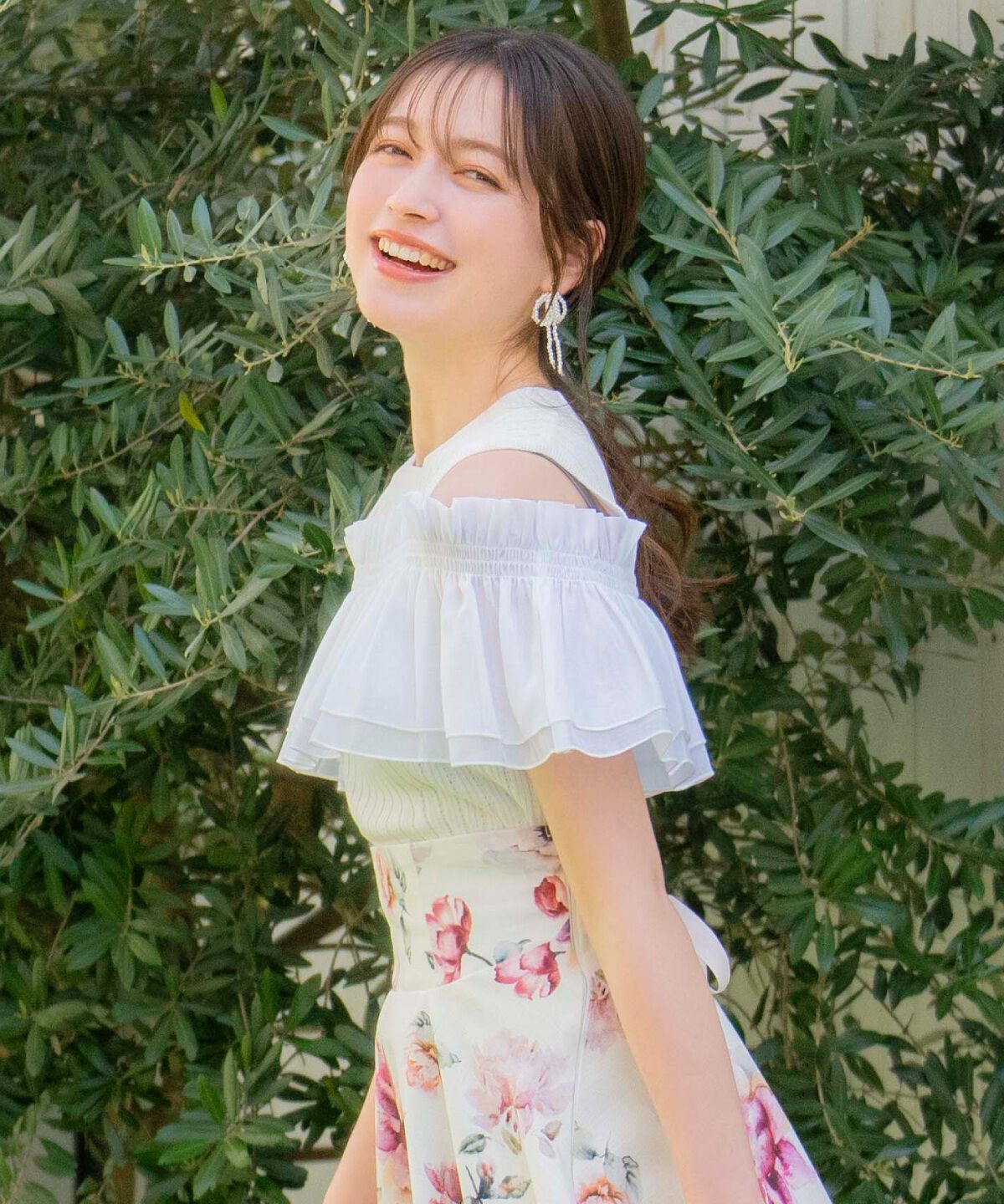 WILLSELECTION「レイヤード風オフショルプルオーバー」|ニット・セーター|