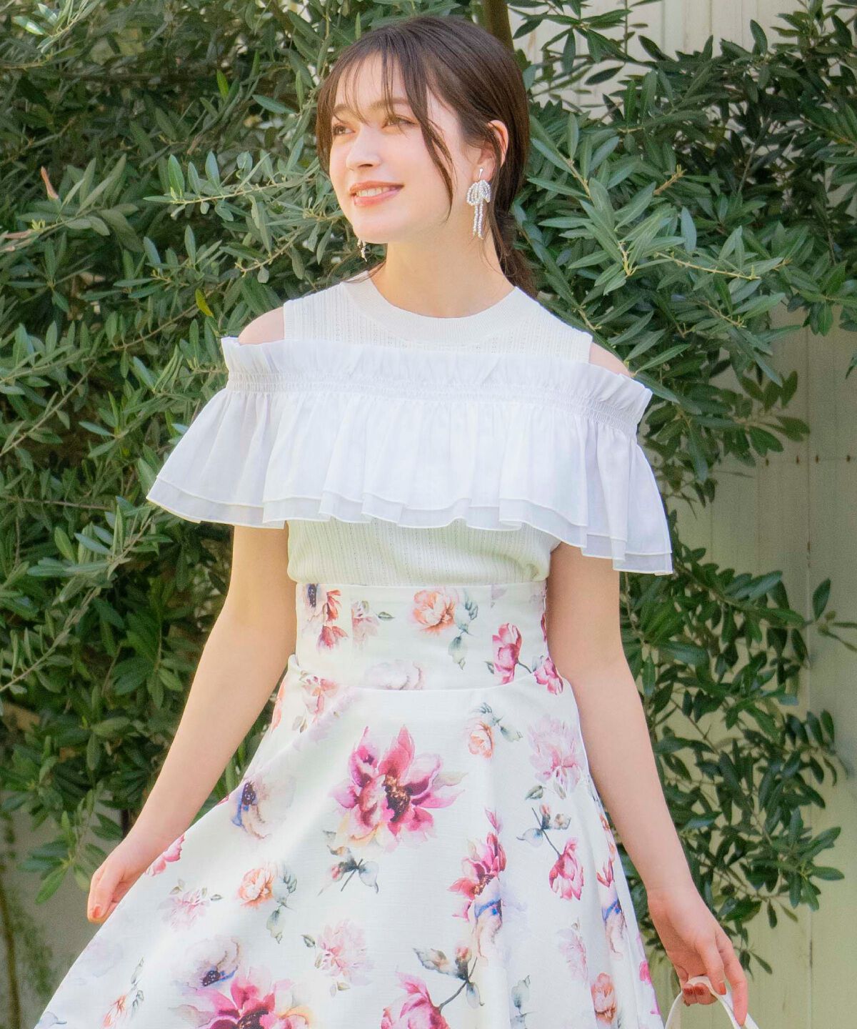 WILLSELECTION「レイヤード風オフショルプルオーバー」|ニット・セーター|