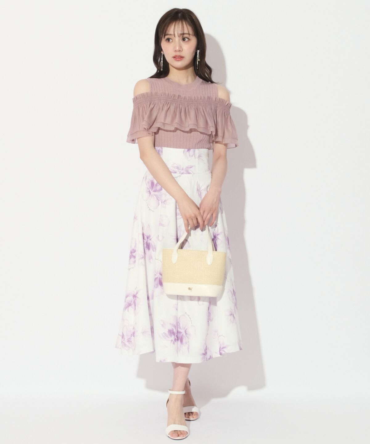 WILLSELECTION「レイヤード風オフショルプルオーバー」|ニット・セーター|