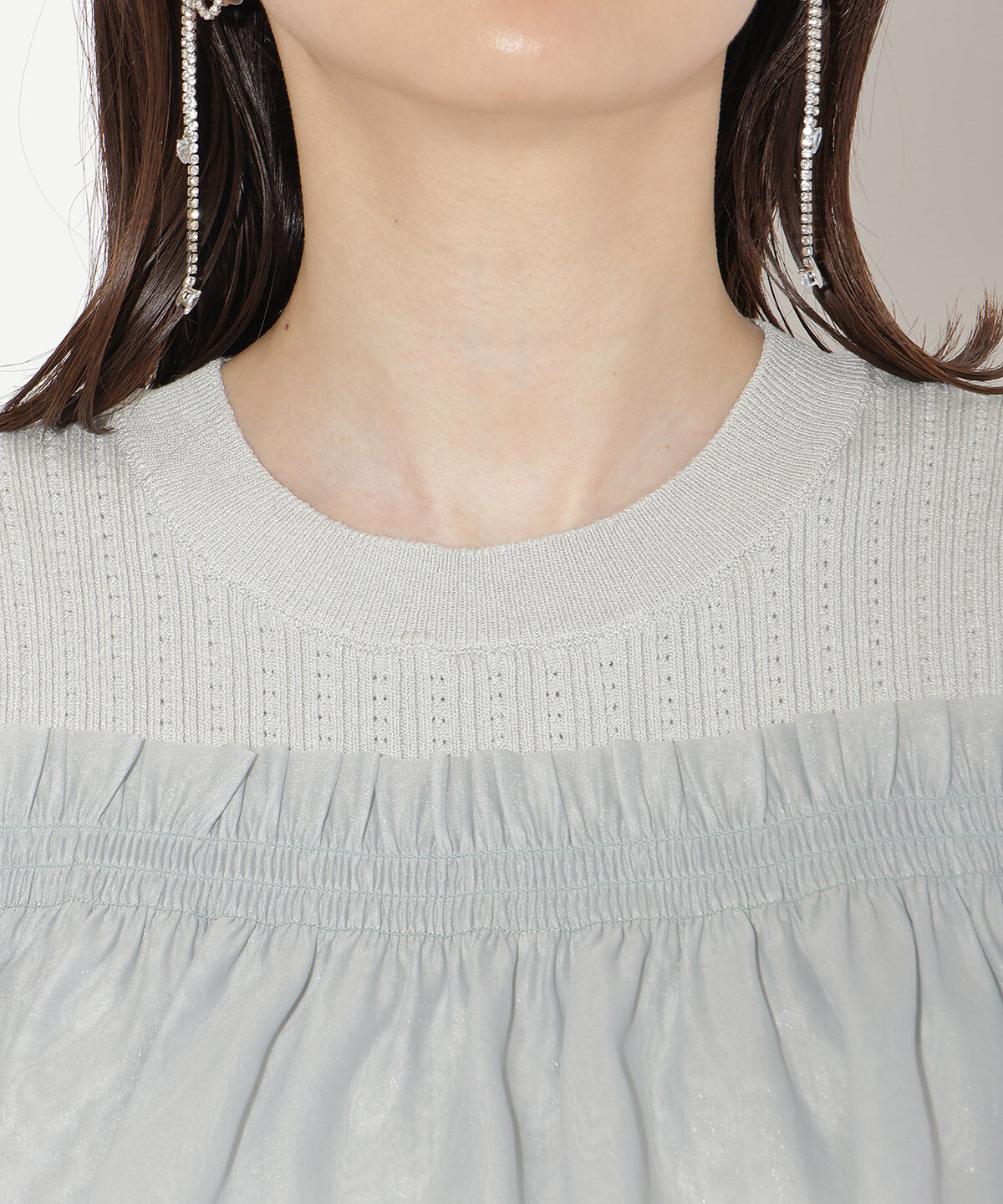 WILLSELECTION「レイヤード風オフショルプルオーバー」|ニット・セーター|