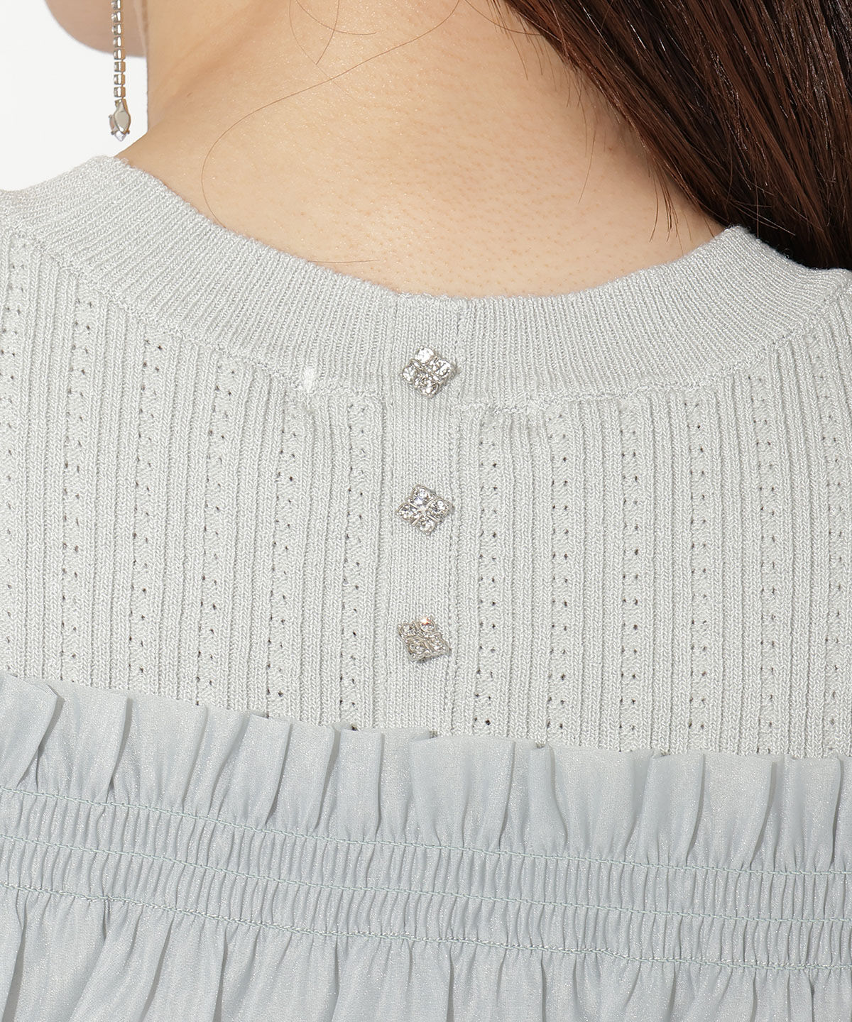 WILLSELECTION「レイヤード風オフショルプルオーバー」|ニット・セーター|