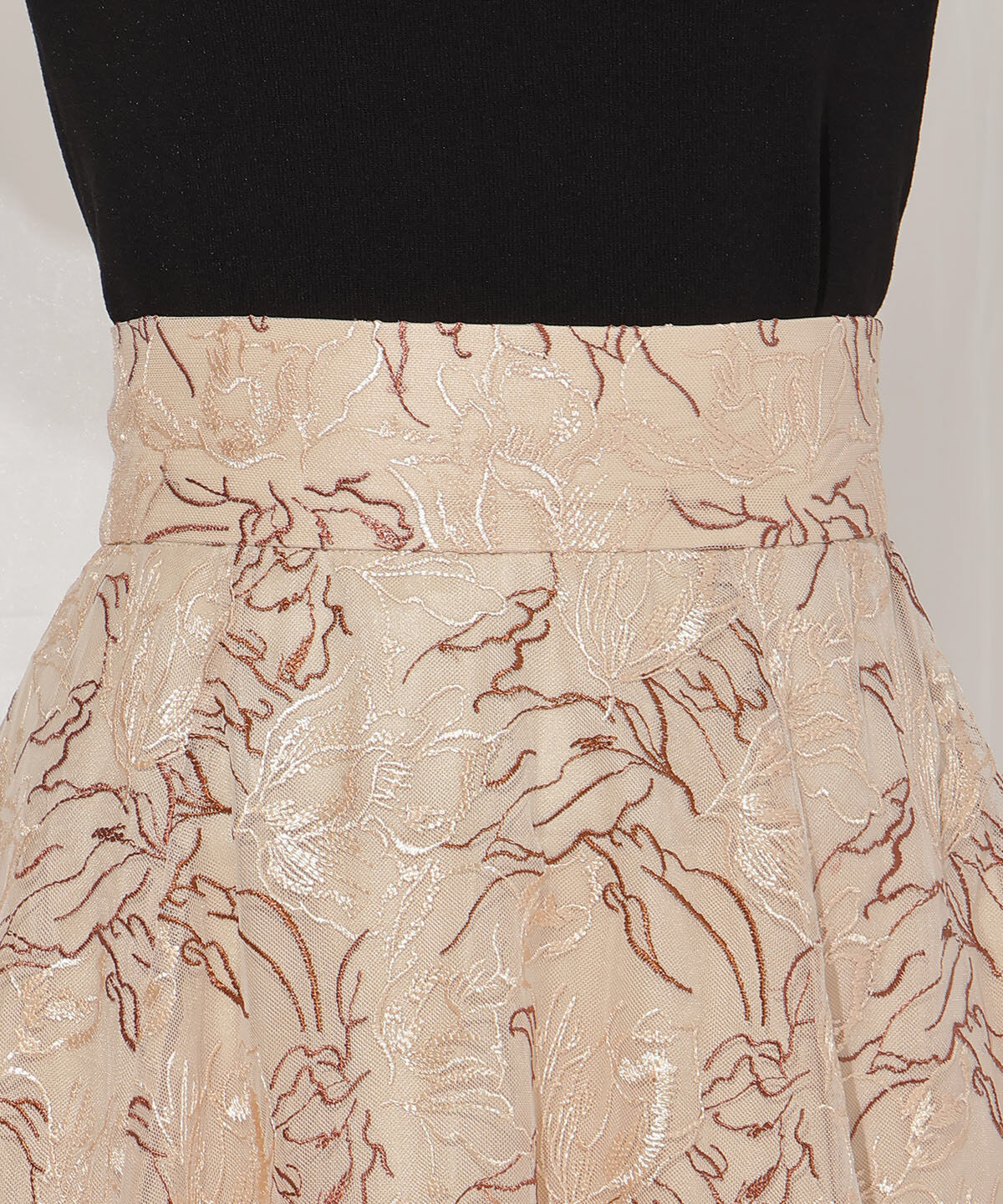 WILLSELECTION「チュールエンブロイダリーフレアスカート」|フレア|