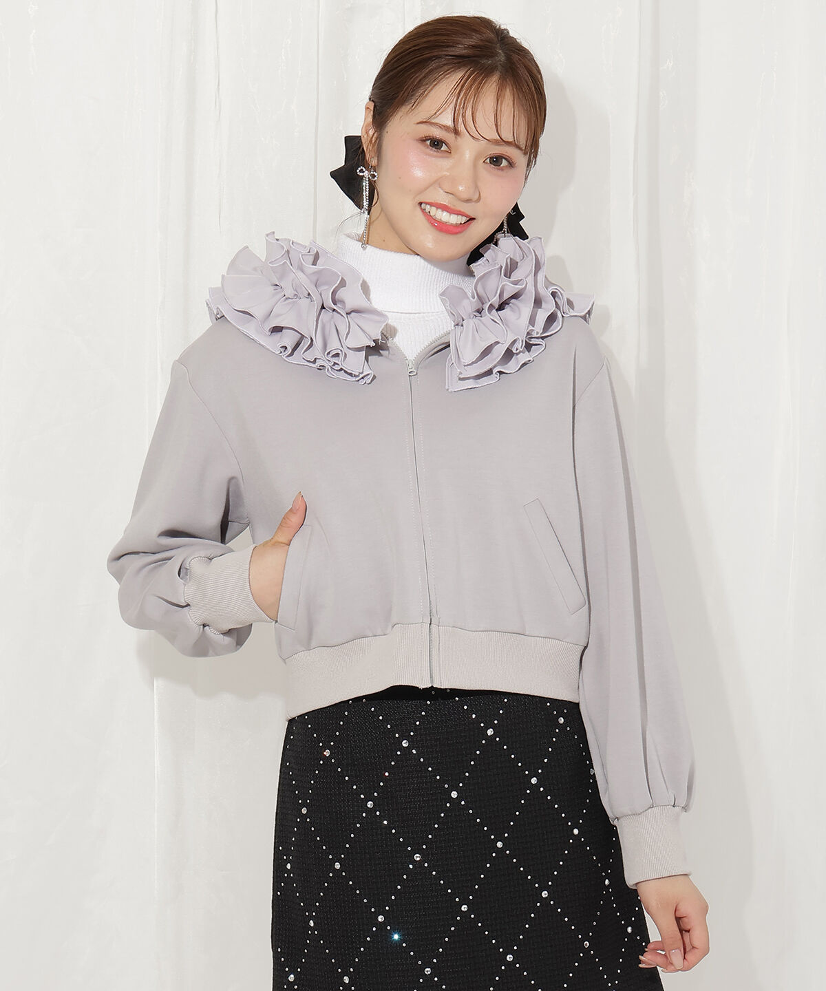 WILLSELECTION「フードフリルパーカー」|パーカー|