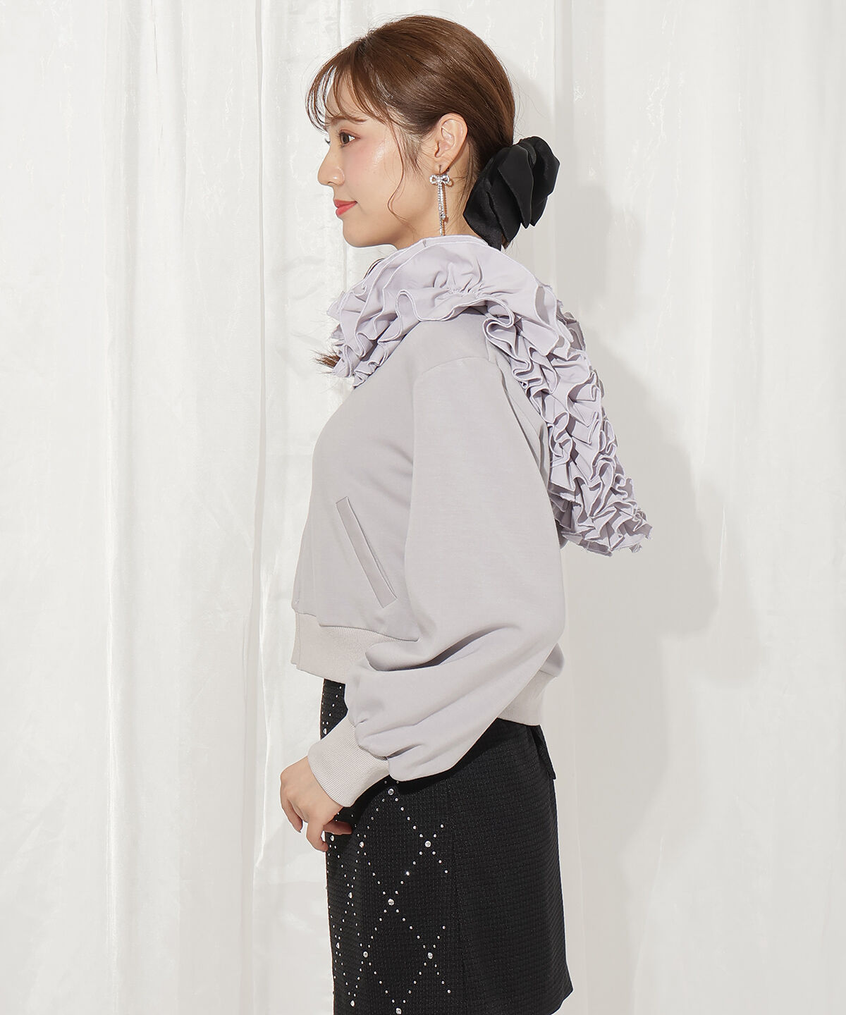 WILLSELECTION「フードフリルパーカー」|パーカー|