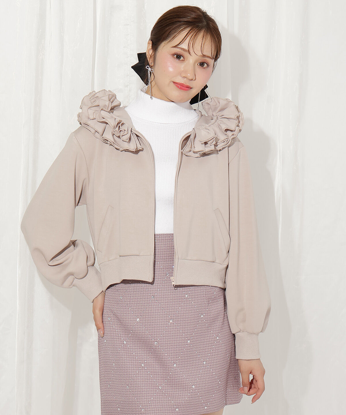 WILLSELECTION「フードフリルパーカー」|パーカー|