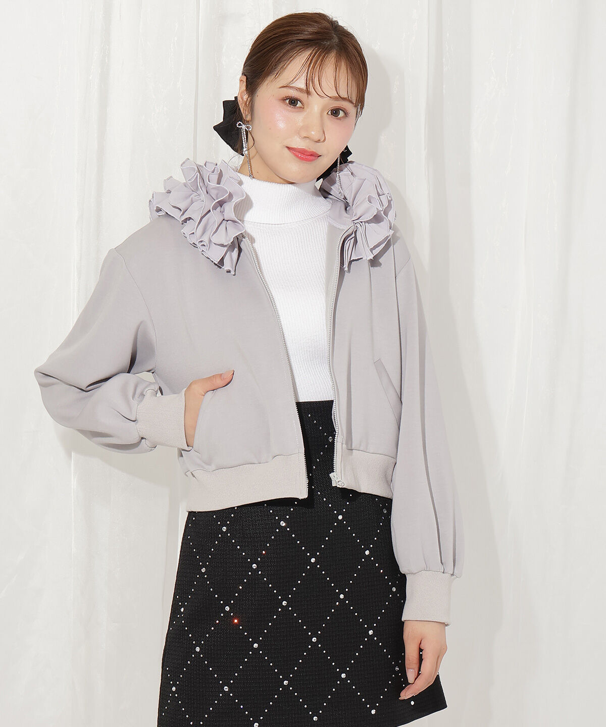 WILLSELECTION「フードフリルパーカー」|パーカー|