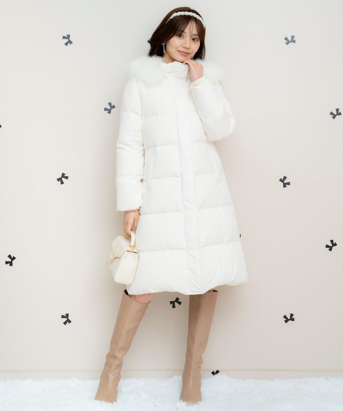 WILLSELECTION「FOXファー付きロングダウン」|ダウン|