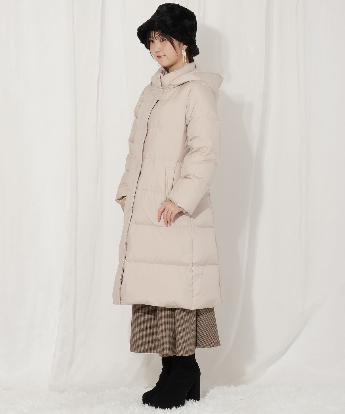 WILLSELECTION「FOXファー付きロングダウン」|ダウン|