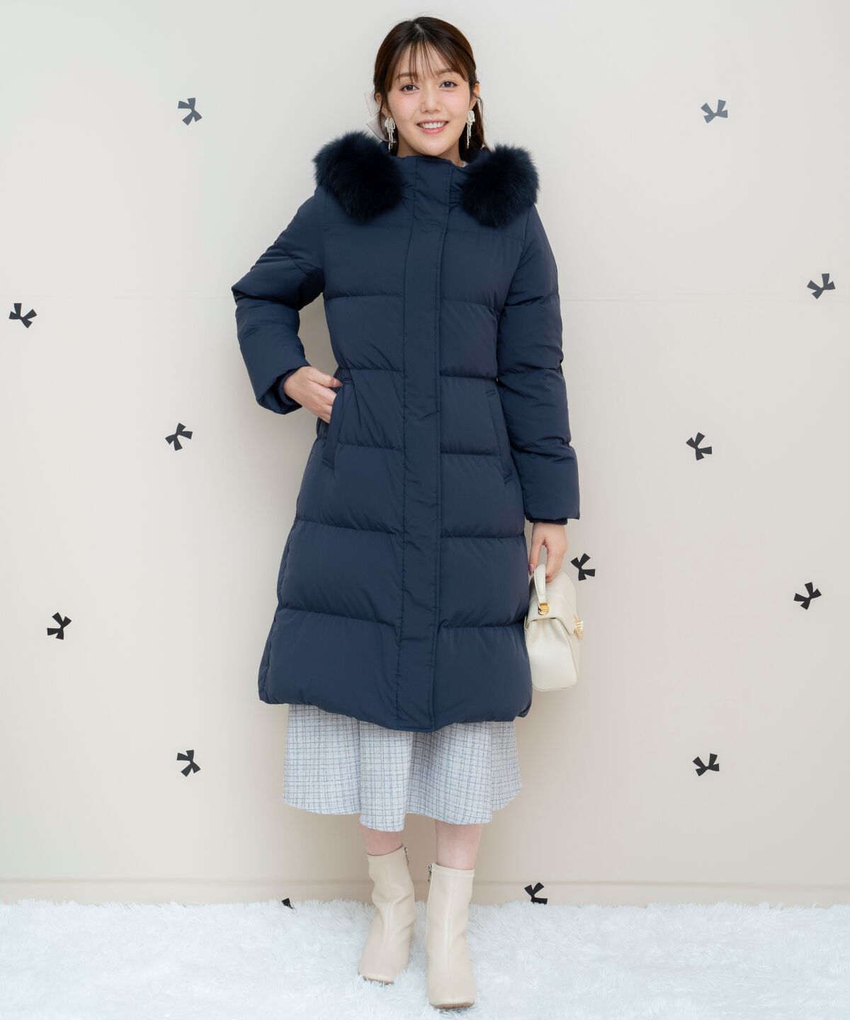 WILLSELECTION「FOXファー付きロングダウン」|ダウン|