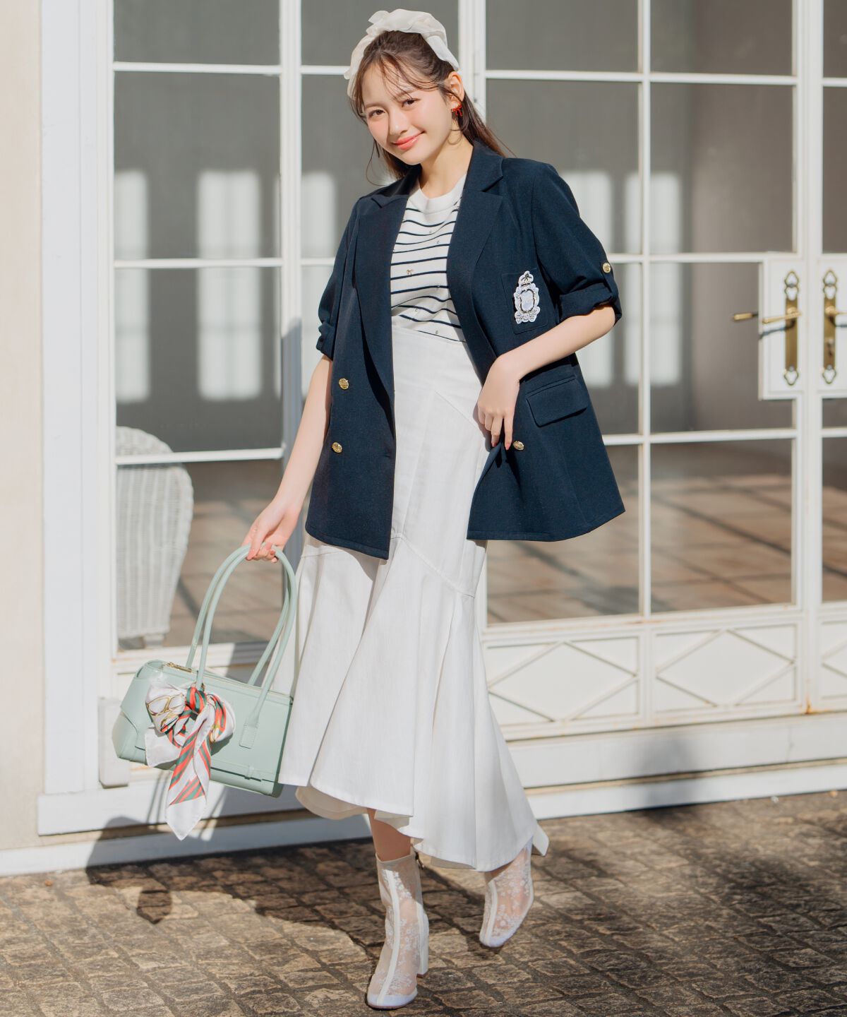 WILLSELECTION「ビジュー＆リボンパーツニットプルオーバー」|ニット・セーター|