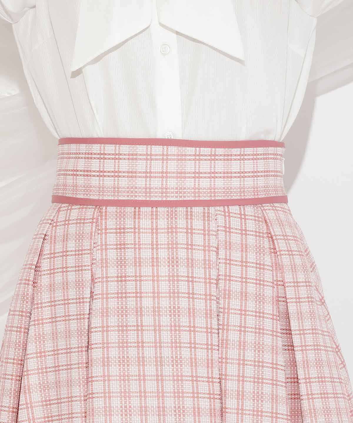 WILLSELECTION「パイピングデザインタックスカート」|フレア|