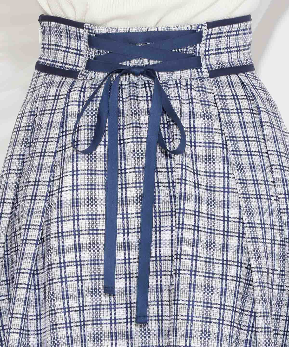 WILLSELECTION「パイピングデザインタックスカート」|フレア|