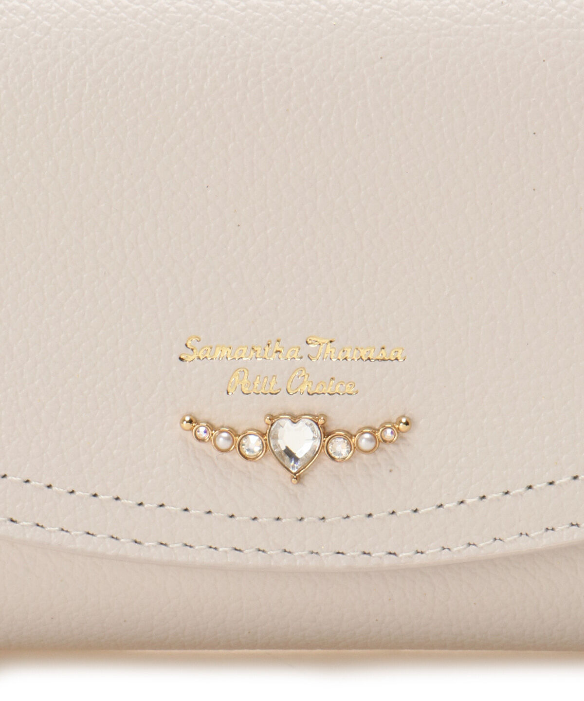 Samantha Thavasa Petit Choice「クリアハートビジュー 長財布」|財布|