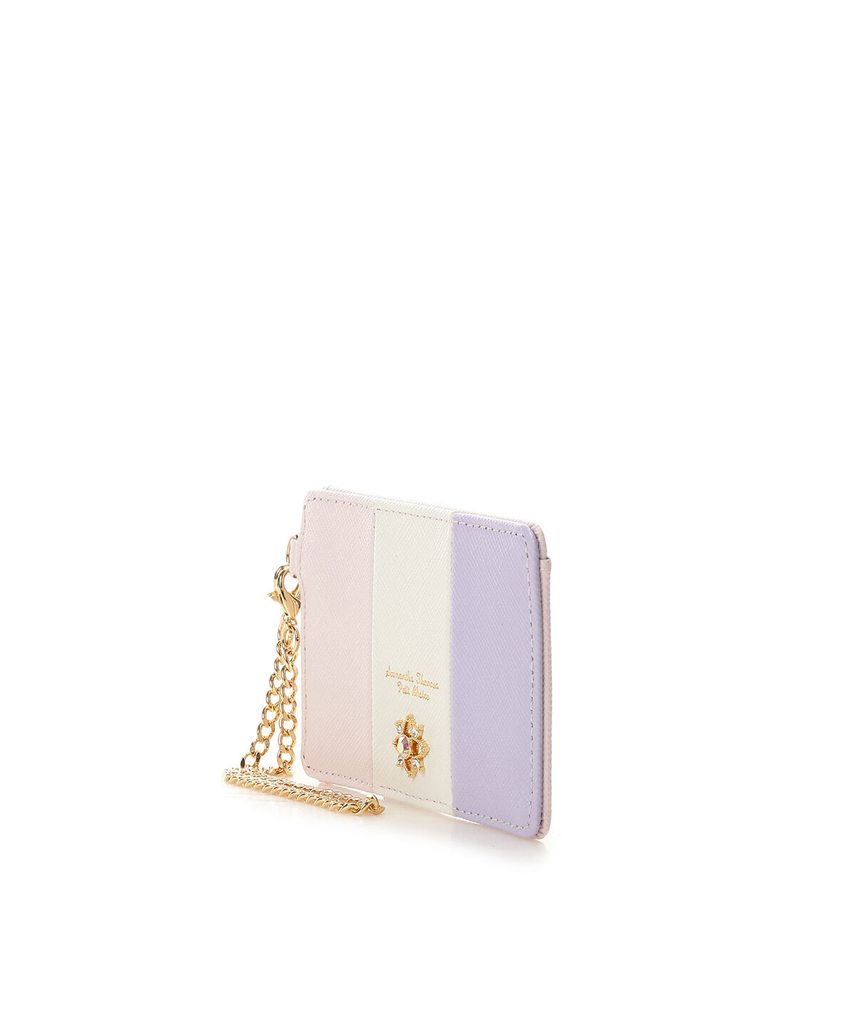 Samantha Thavasa Petit Choice「センターモチーフトリコロールカラー パスケース」|定期入れ|