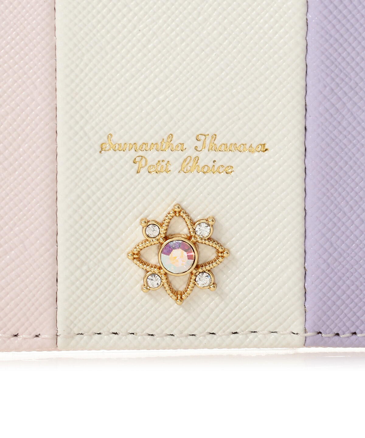 Samantha Thavasa Petit Choice「センターモチーフトリコロールカラー パスケース」|定期入れ|