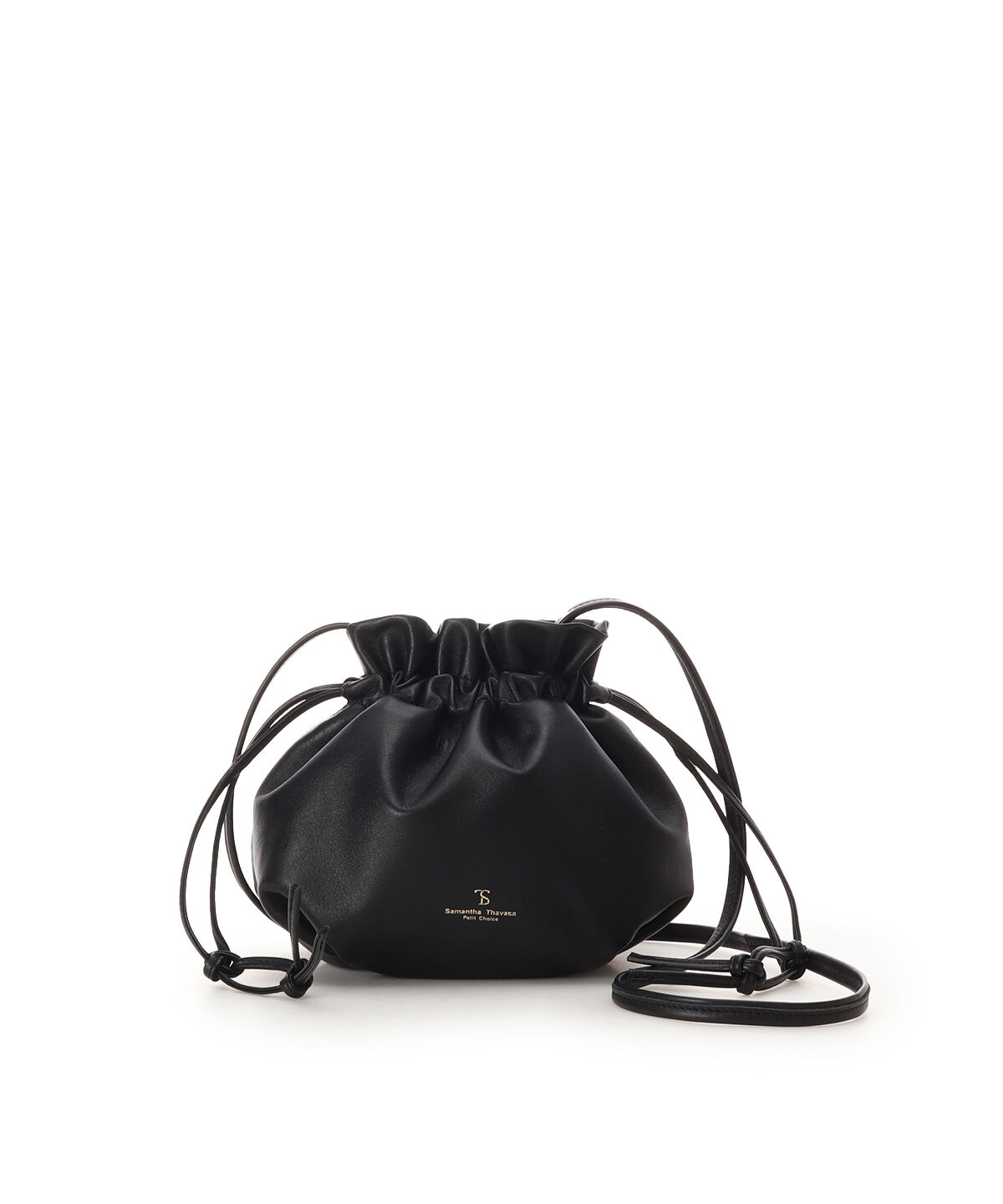 Samantha Thavasa Petit Choice「レザーシンプル巾着バッグ」|ショルダー・メッセンジャー|