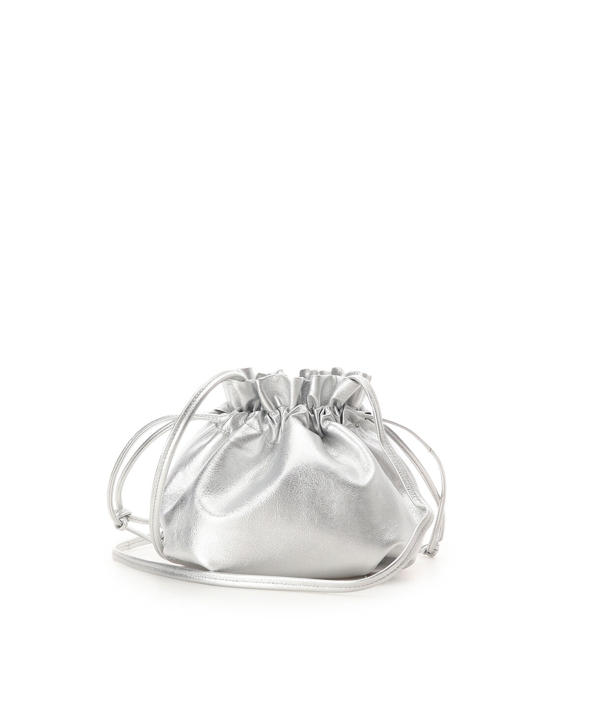 Samantha Thavasa Petit Choice「レザーシンプル巾着バッグ」|ショルダー・メッセンジャー|