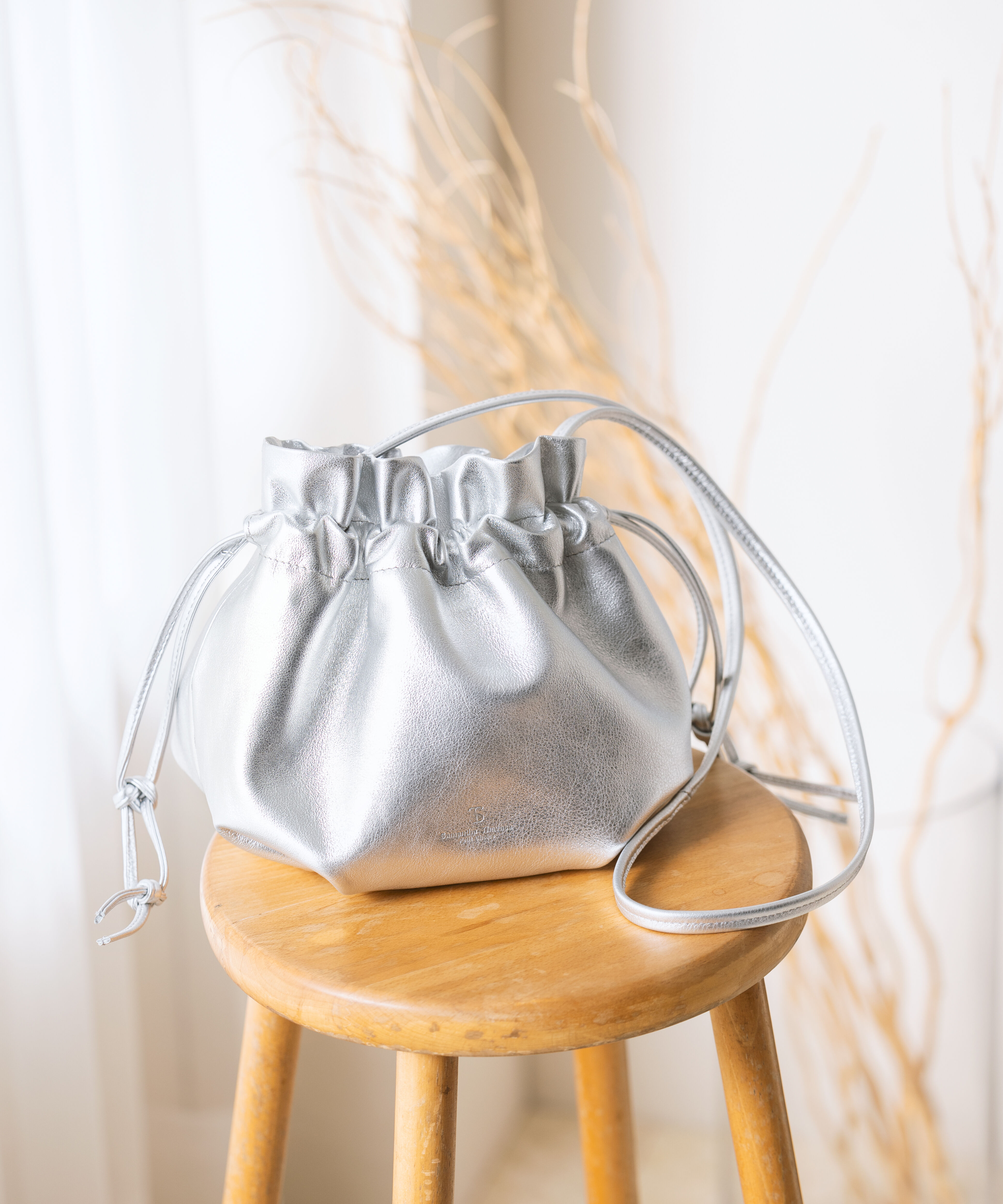 Samantha Thavasa Petit Choice「レザーシンプル巾着バッグ」|ショルダー・メッセンジャー|