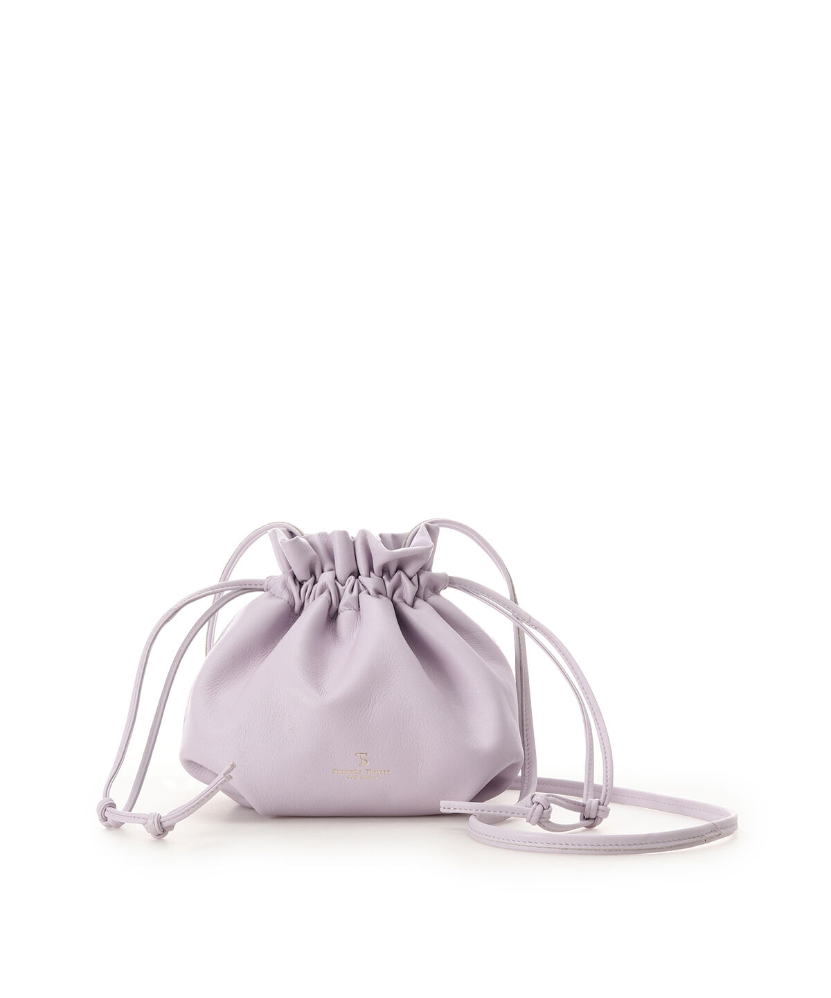 Samantha Thavasa Petit Choice「レザーシンプル巾着バッグ」|ショルダー・メッセンジャー|ラベンダー