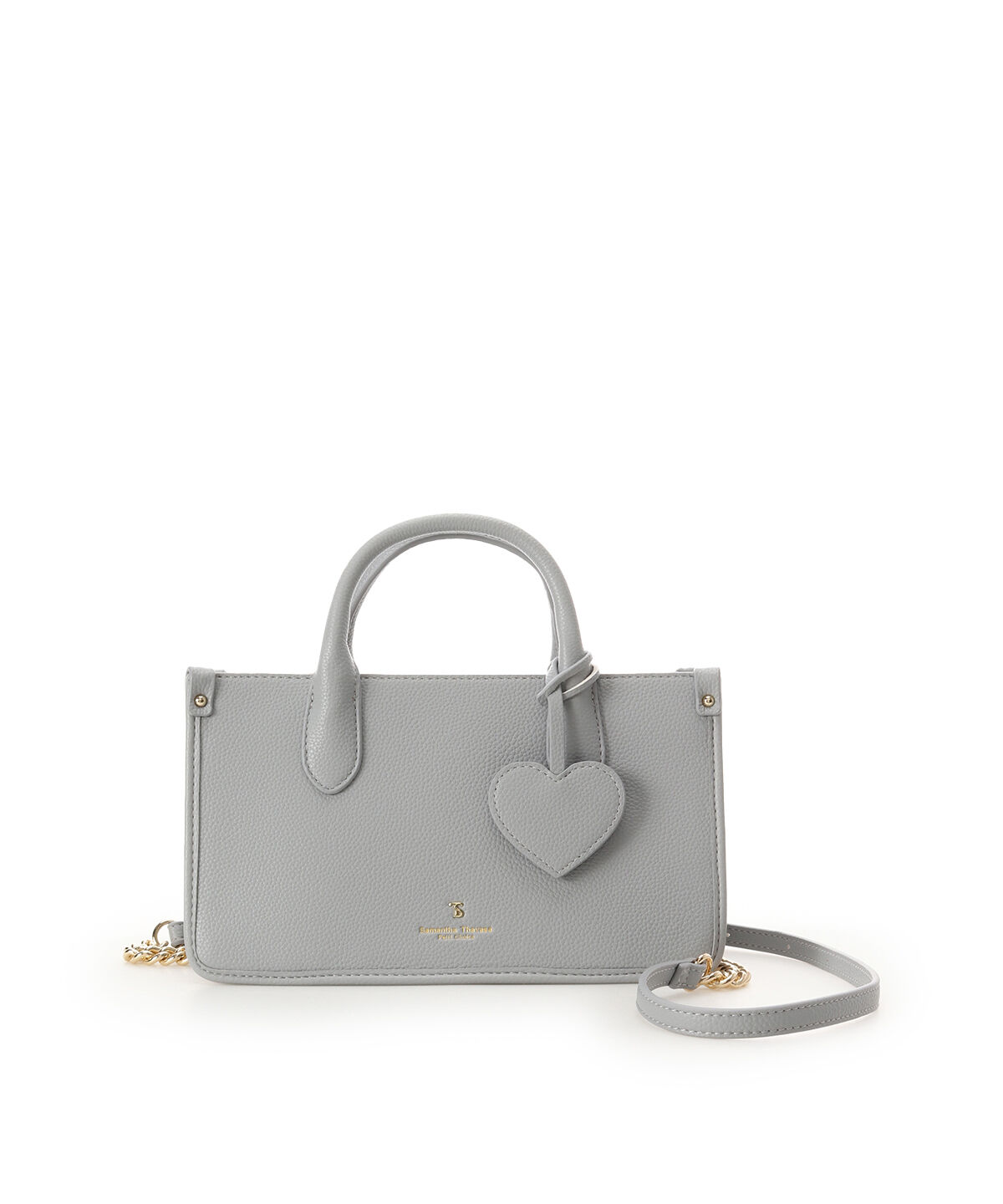 Samantha Thavasa Petit Choice「ハートミラーチャーム付きスクエアショルダー」|ショルダー・メッセンジャー|
