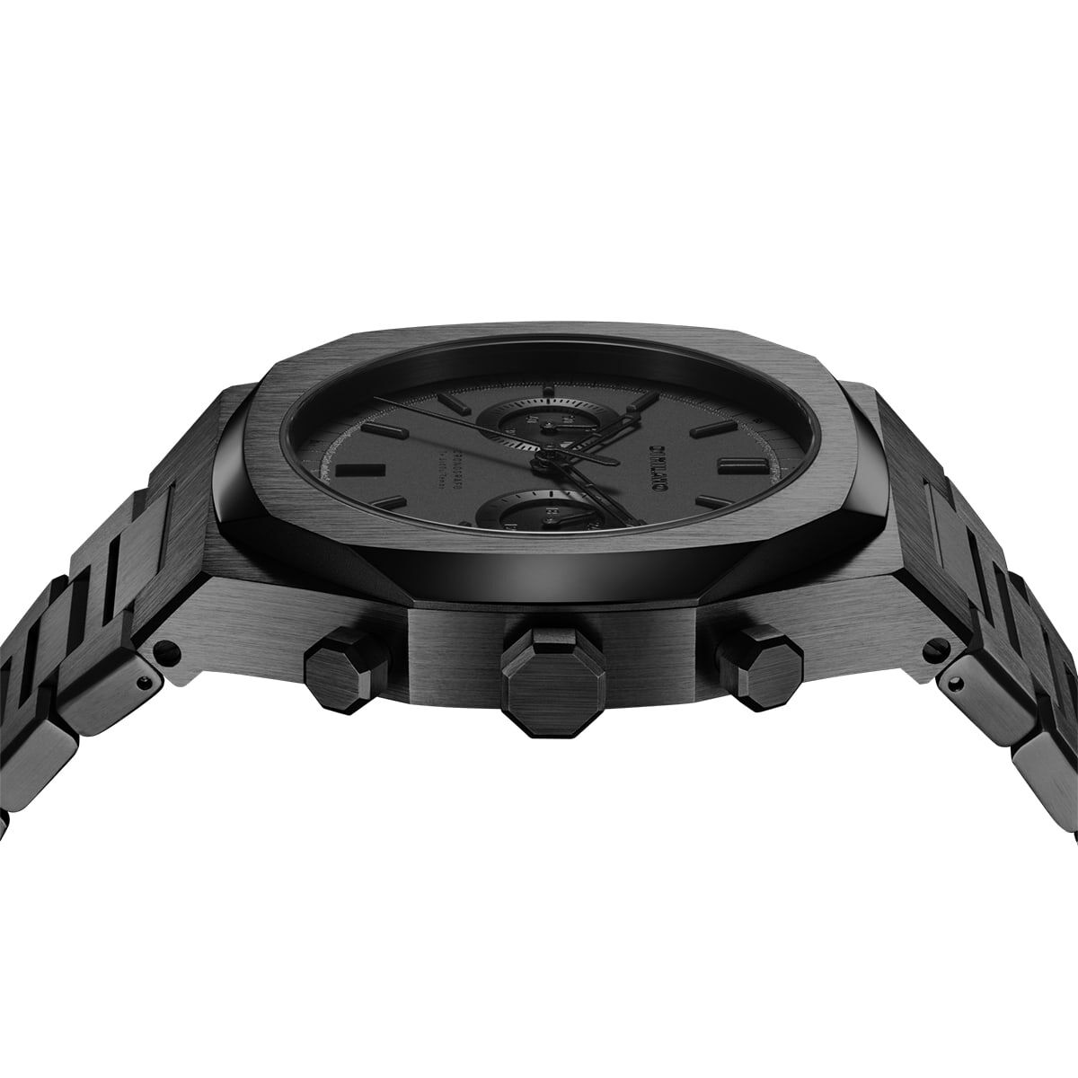 D1 MILANO「<D1 MILANO (ﾃﾞｨｰﾜﾝﾐﾗﾉ) > ｸﾛﾉｸﾞﾗﾌ ﾒｶｸｫｰﾂ 40mm ﾒﾀﾙﾊﾞﾝﾄﾞ ﾌﾞﾗｯｸ」|腕時計|