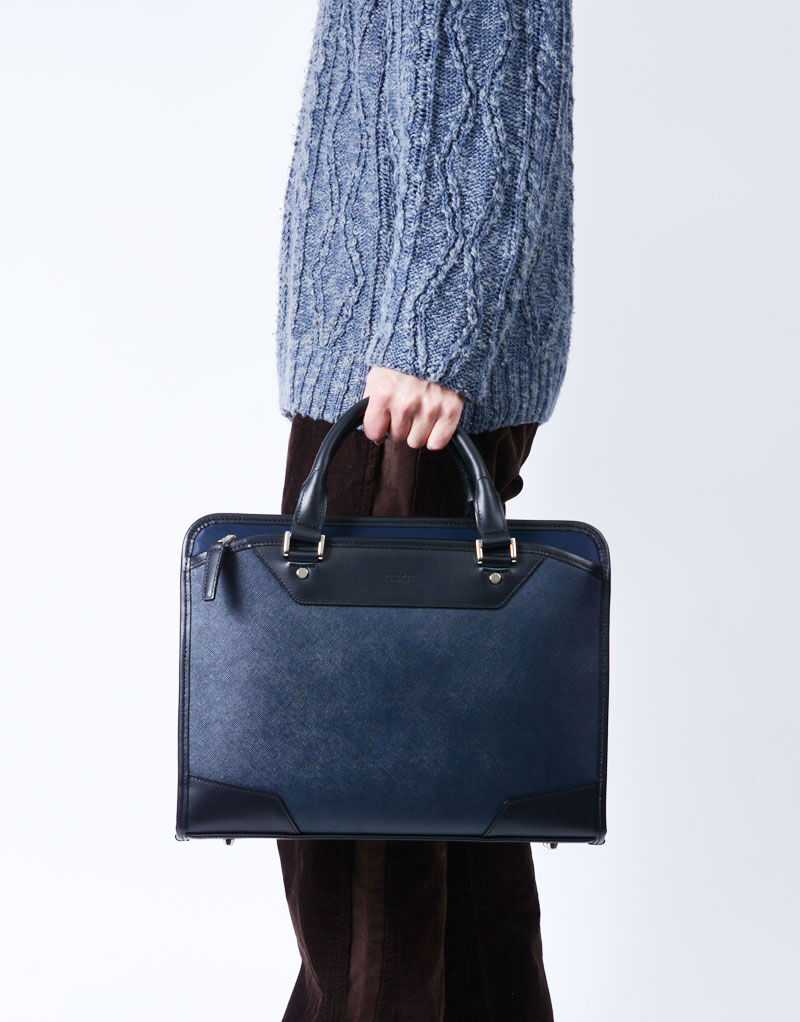 master-piece「AVENUE 2WAYブリーフケースM」|ビジネスバッグ|ネイビー