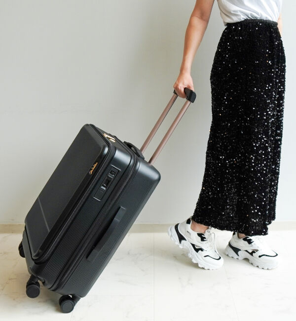 Jewelna Rose「Jewelna Rose エルダートローリー カップホルダー付 51/63リットル 05402」|キャリーケース|