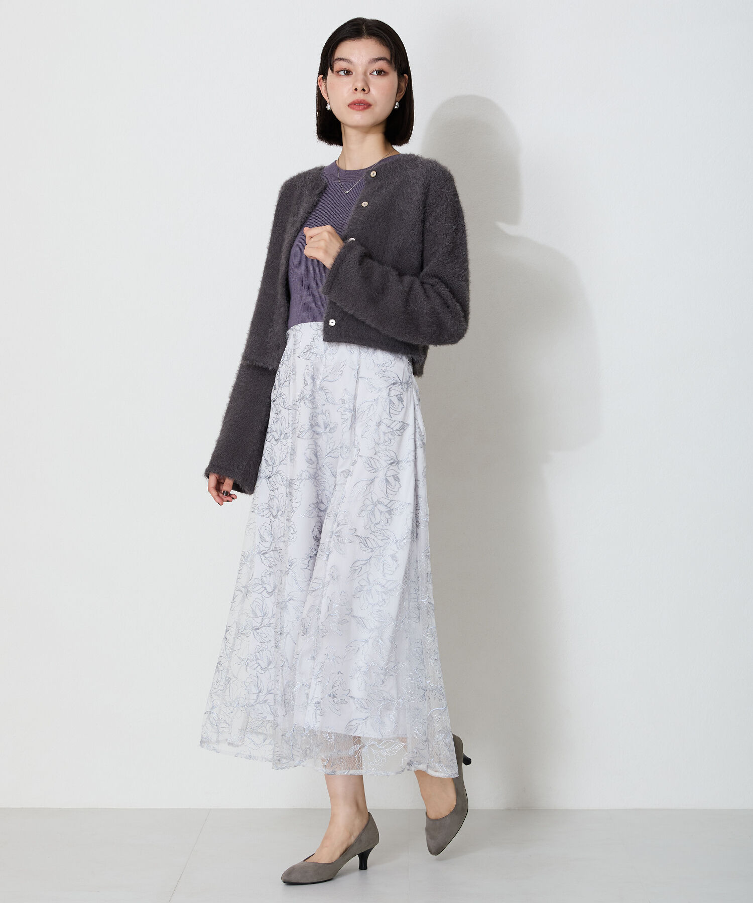 ORiental TRaffic「【WEB限定 / 累計9万足突破】 ミドルヒール パンプス /R-4008  ヒール5.5cm シンプル オフィス クッション」|パンプス|