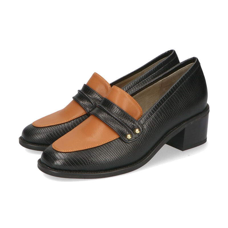 ORiental TRaffic「型押しバイカラーローファー/31118」|パンプス|